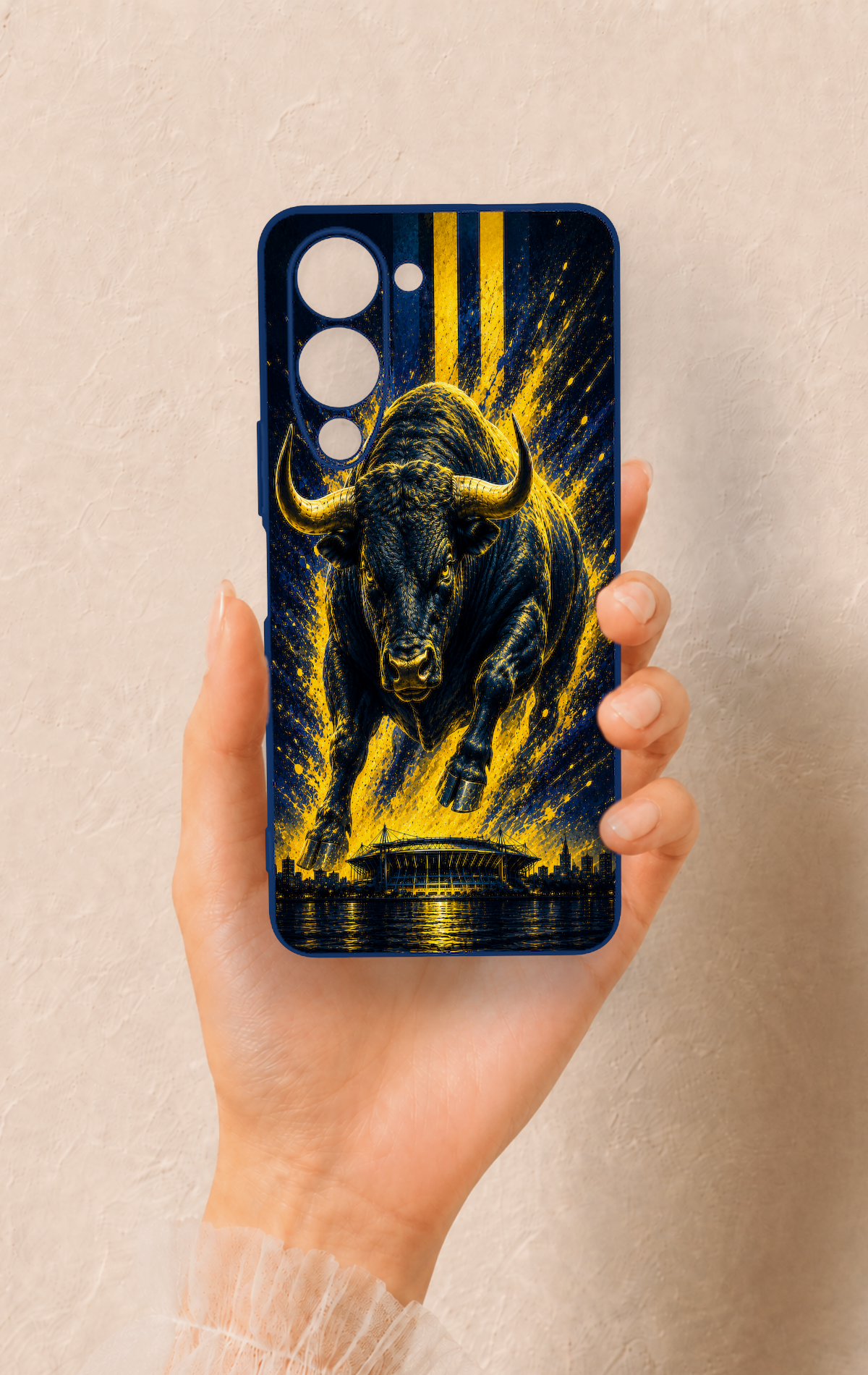 Vivo Y19 5G Uyumlu Kadiköy Boğası Desenli Silikon Kılıf