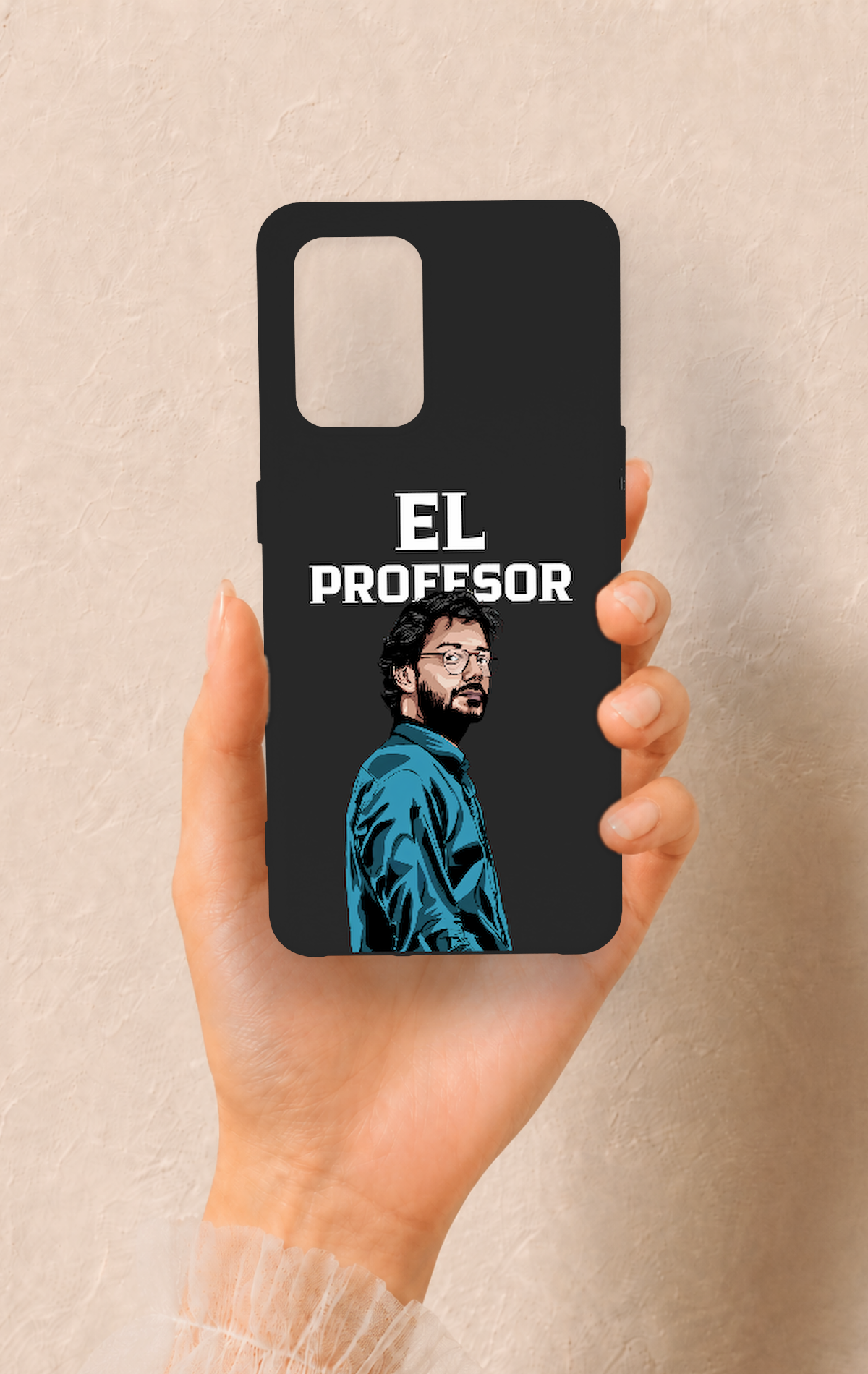 Oppo-A74 Uyumlu El Profesor Desenli Silikon Kılıf