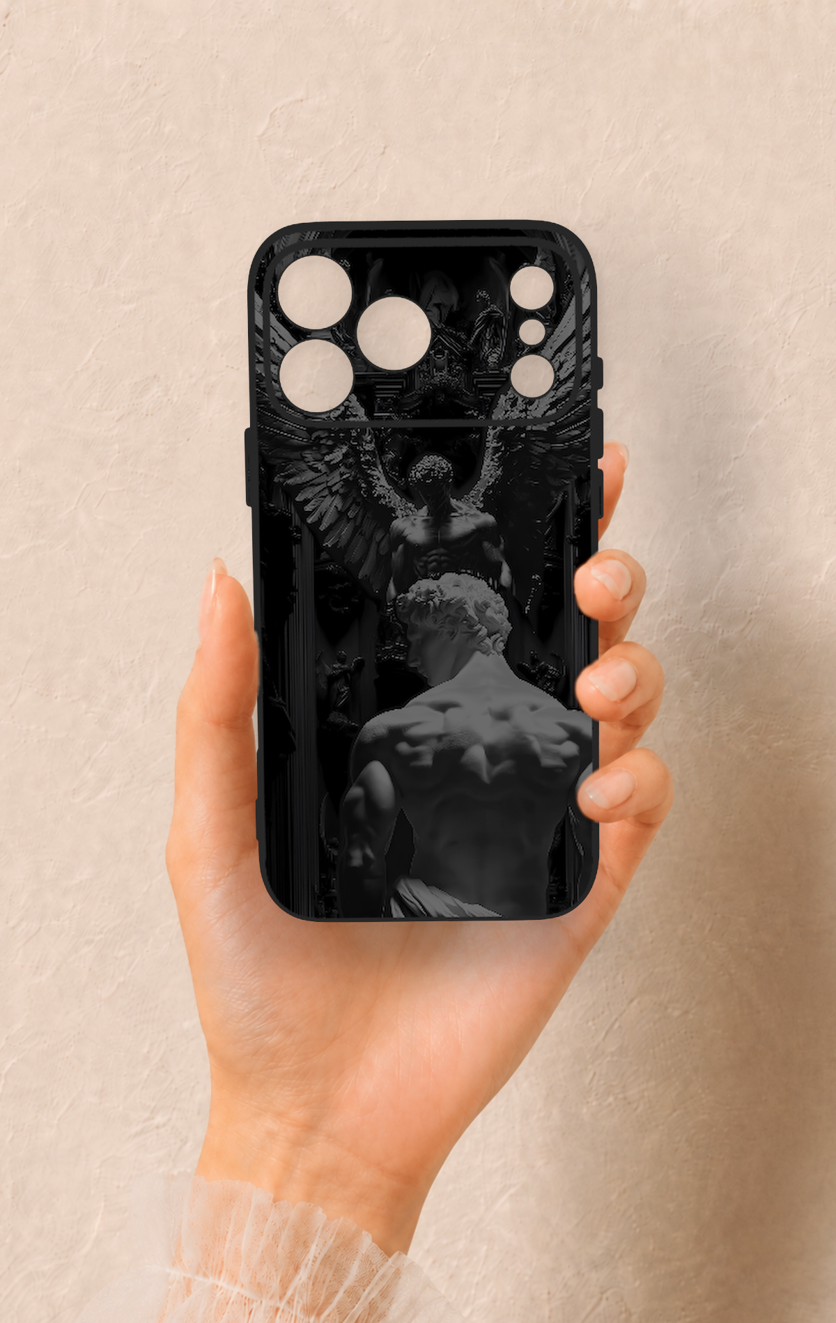 iPhone 17 Pro Max Uyumlu Icarus Desenli Silikon Kılıf