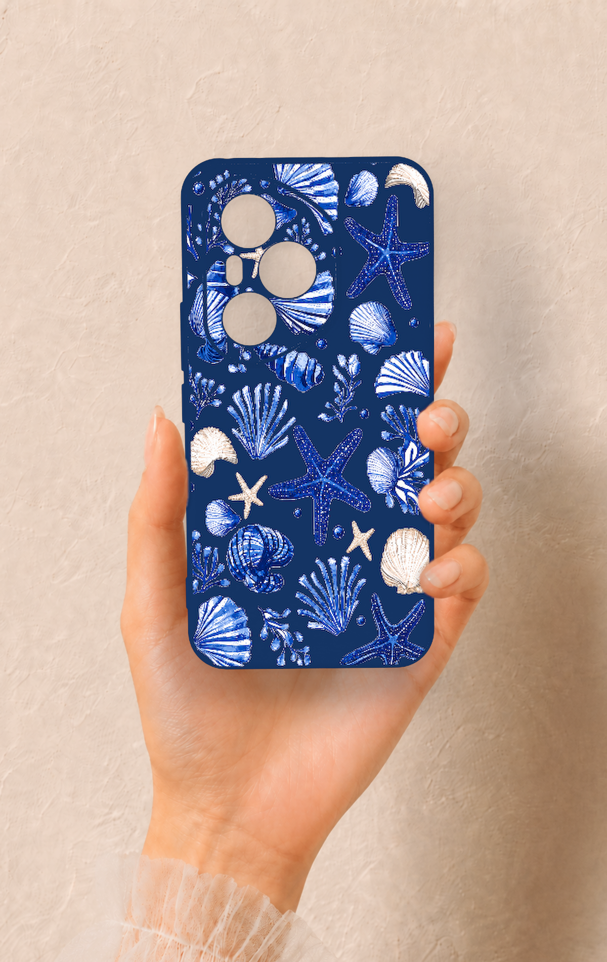 Honor 400 Pro Uyumlu Deniz Kabuğu Desenli Silikon Kılıf