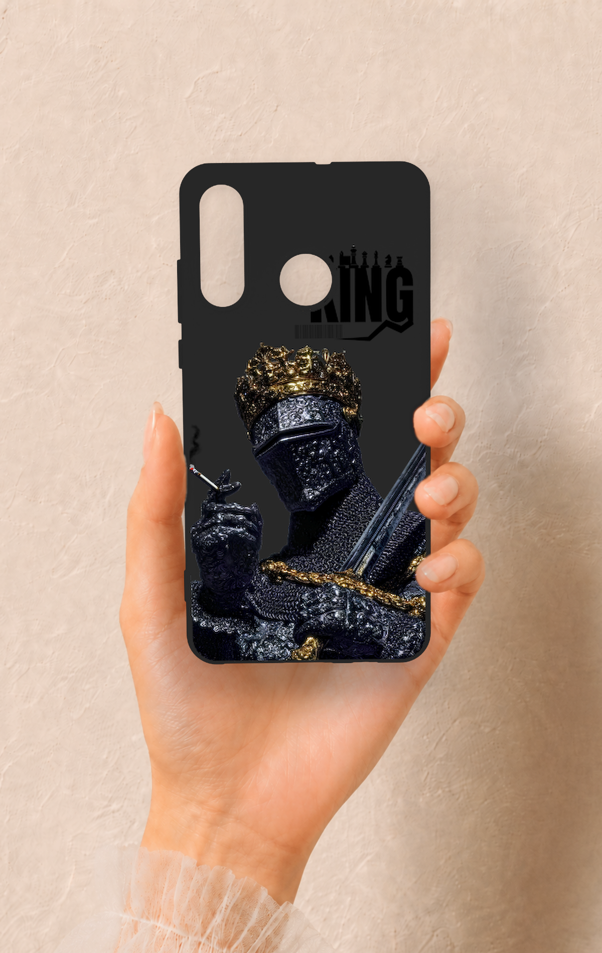 Huawei P30 Lite Uyumlu King Desenli Silikon Kılıf