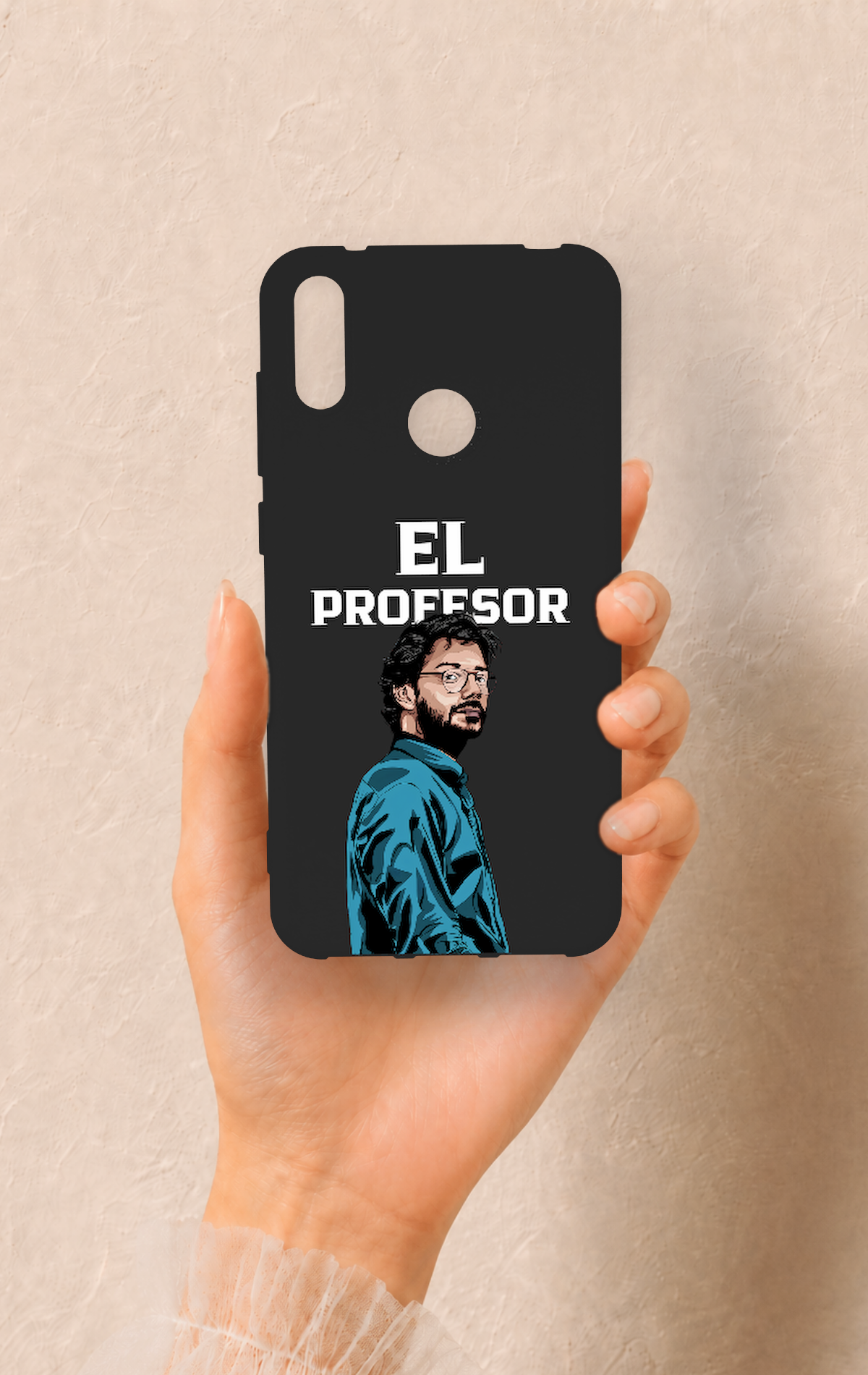 Huawei Y7 2019 Uyumlu El Profesor Desenli Silikon Kılıf
