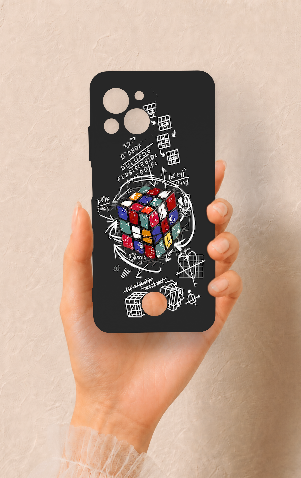 Reeder S23 Pro Max Uyumlu Rubik Küb Desenli Silikon Kılıf