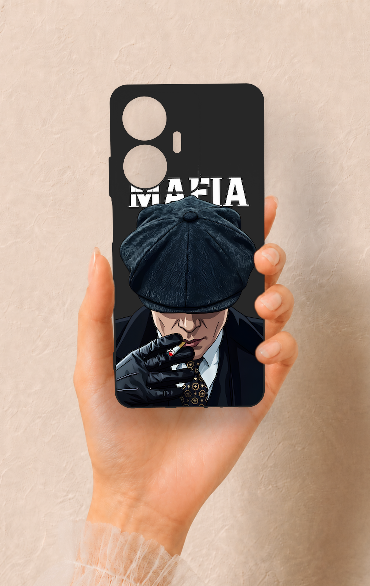 Realme C55 Uyumlu MAFIA Desenli Silikon Kılıf