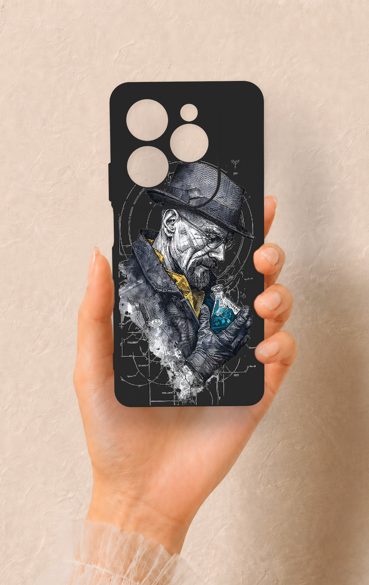 İnfinix Hot 40 Pro Uyumlu Walter White Desenli Silikon Kılıf