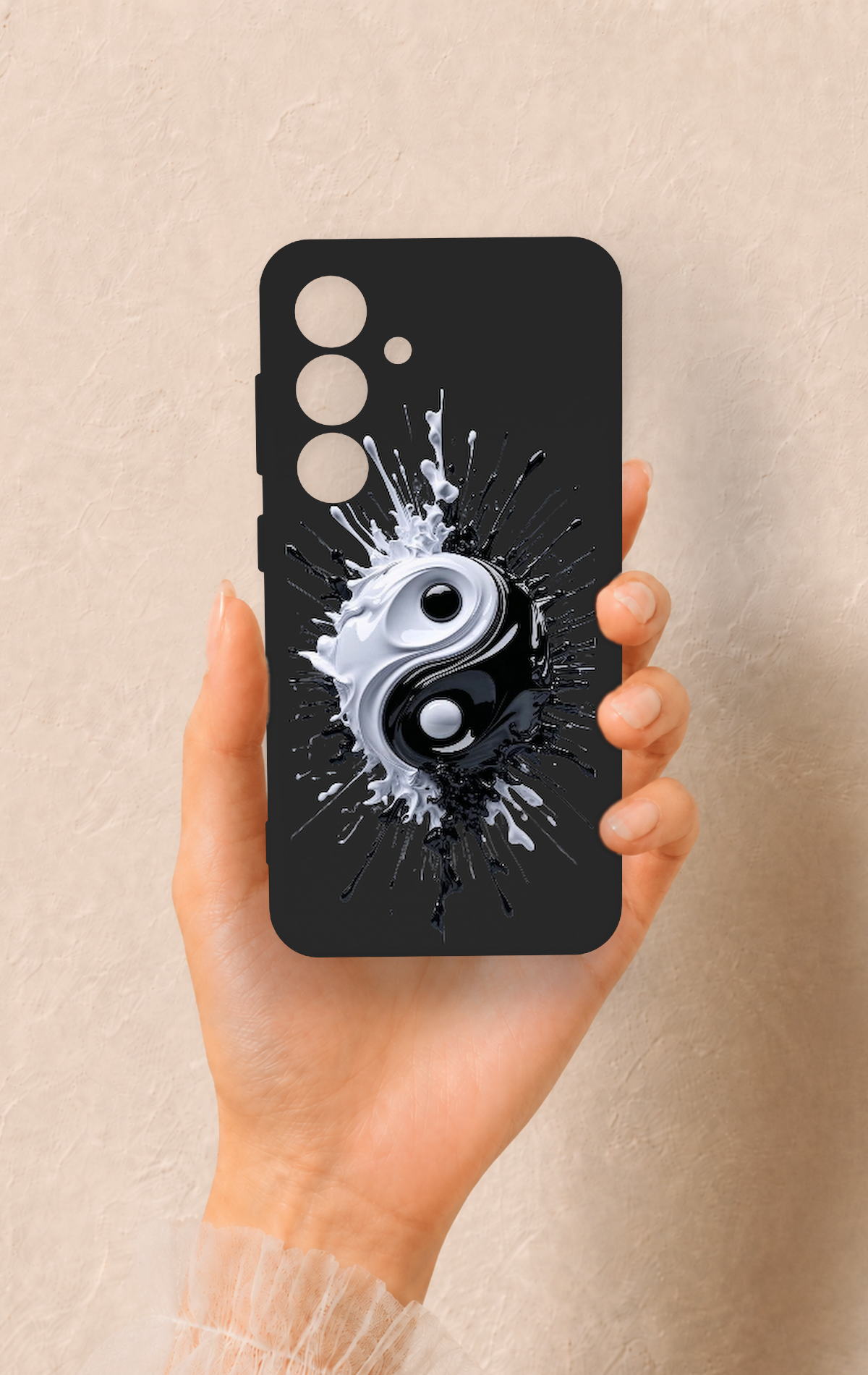 Samsung S24 Uyumlu İyi ve Kötü Desenli Silikon Kılıf