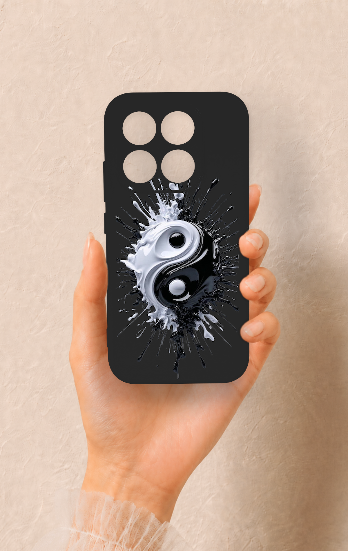 Xiaomi Mi 17 5G Uyumlu İyi ve Kötü Desenli Silikon Kılıf