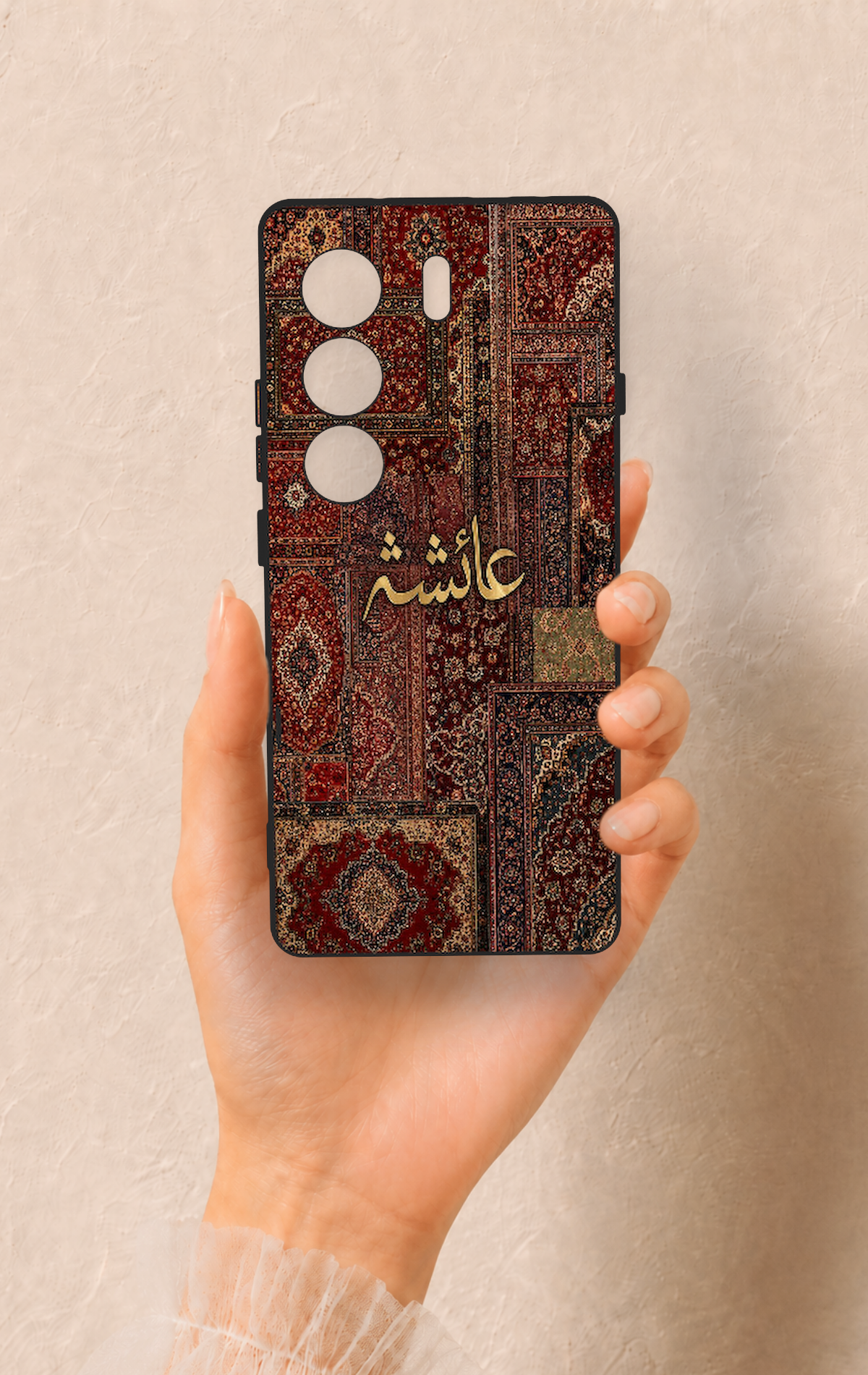 Tecno Camon 40 4G Uyumlu Vintage Halı Desenli Silikon Kılıf