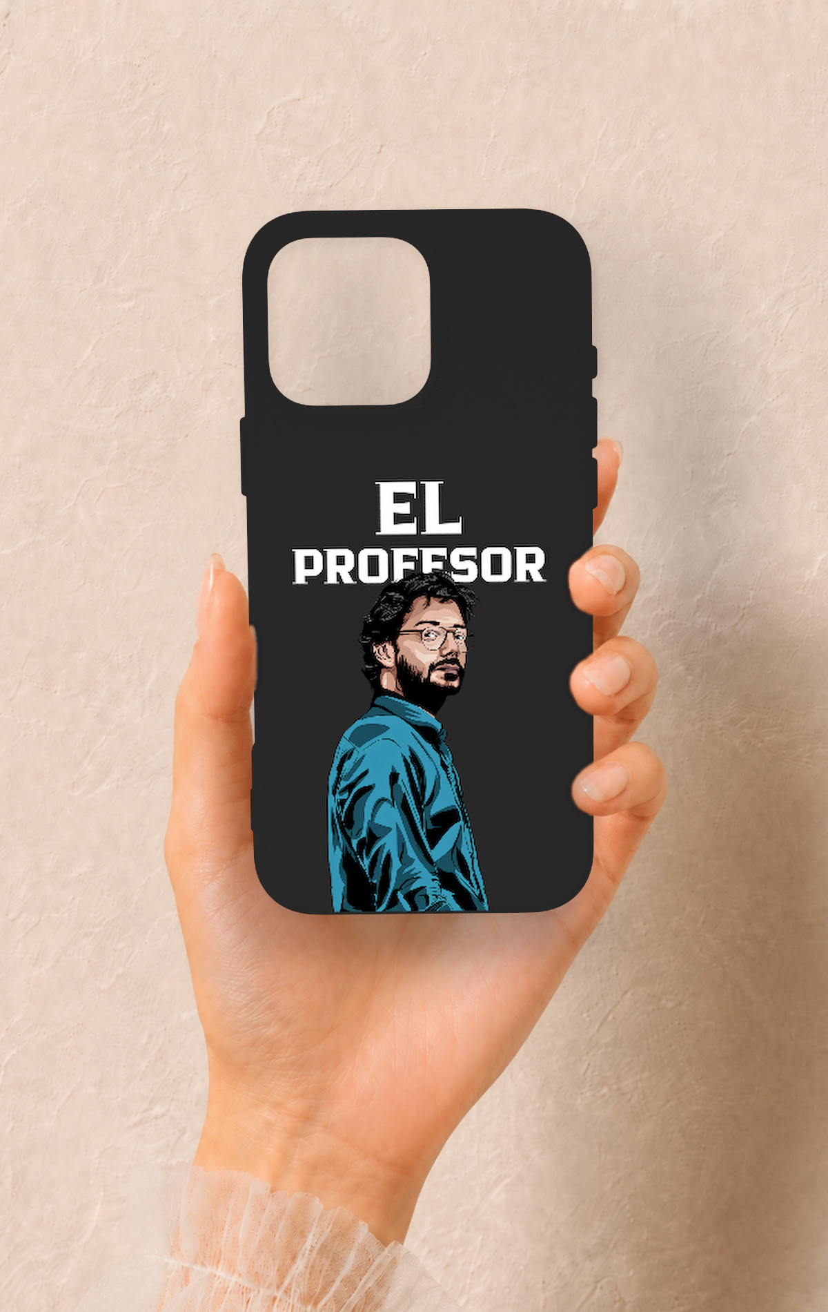 iPhone 16 Pro Max Uyumlu El Profesor Desenli Silikon Kılıf