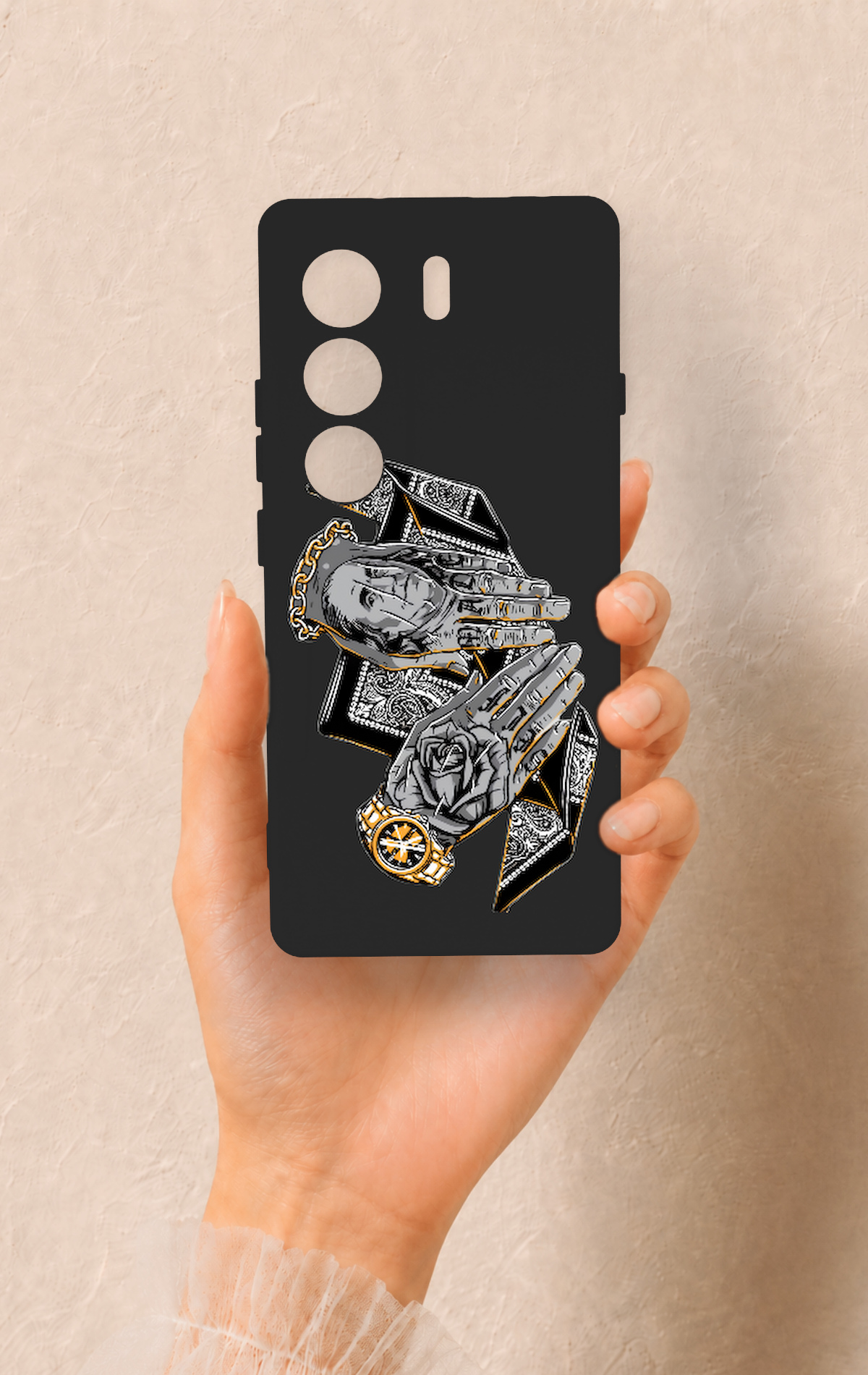 Tecno Camon 40 4G Uyumlu Self Made Desenli Silikon Kılıf
