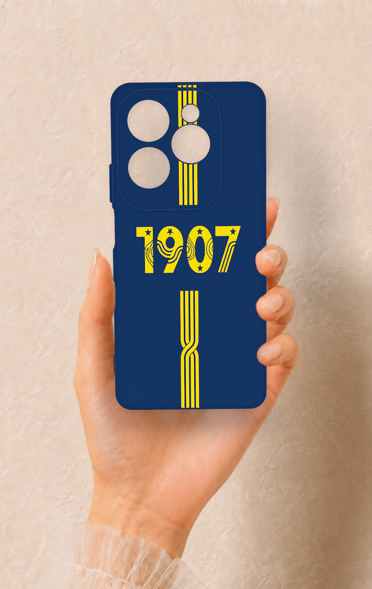 İnfinix Hot 40 Pro Uyumlu 1907 Kemer Desenli Silikon Kılıf