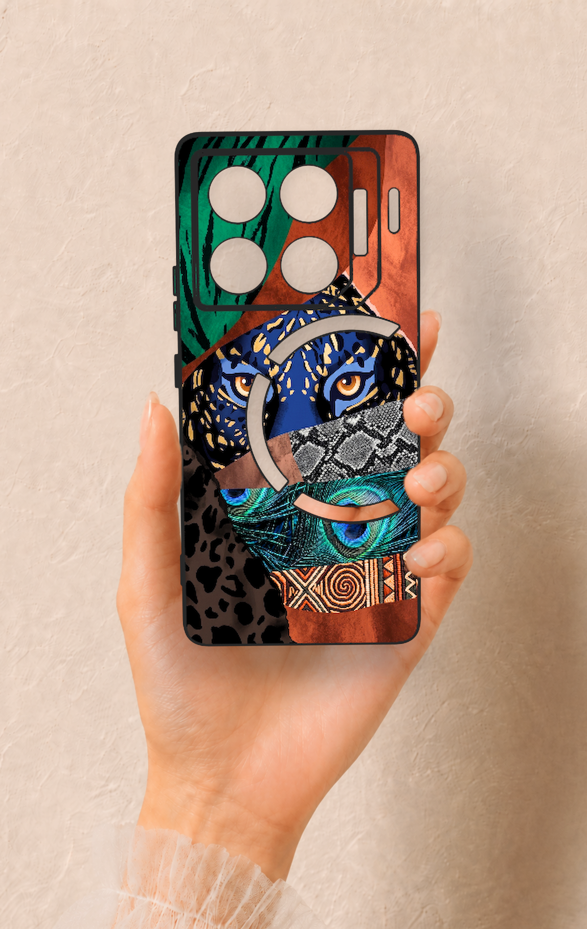 İnfinix Gt 20 Pro Uyumlu Amazon Kaplan Desenli Silikon Kılıf