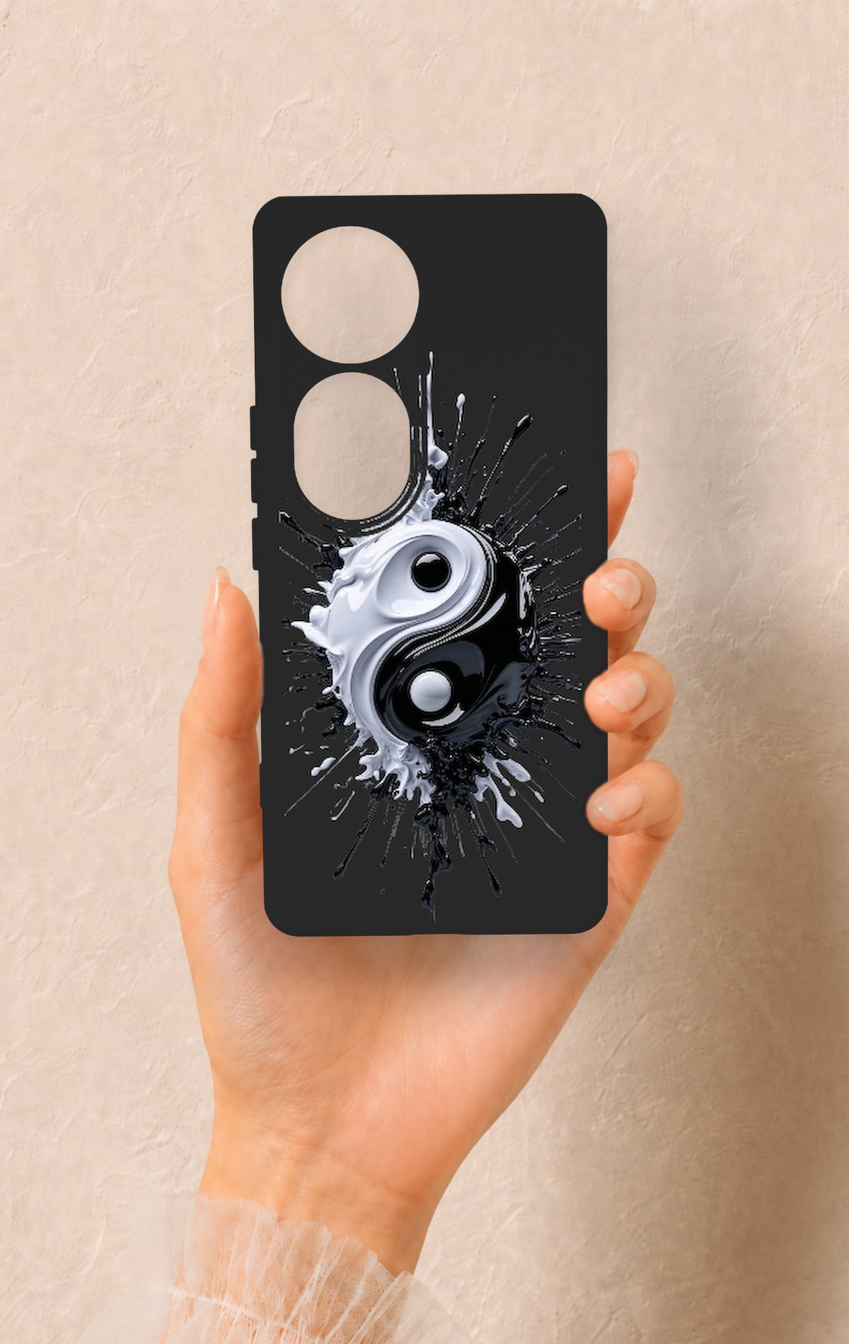 Vivo V40 Uyumlu İyi ve Kötü Desenli Silikon Kılıf