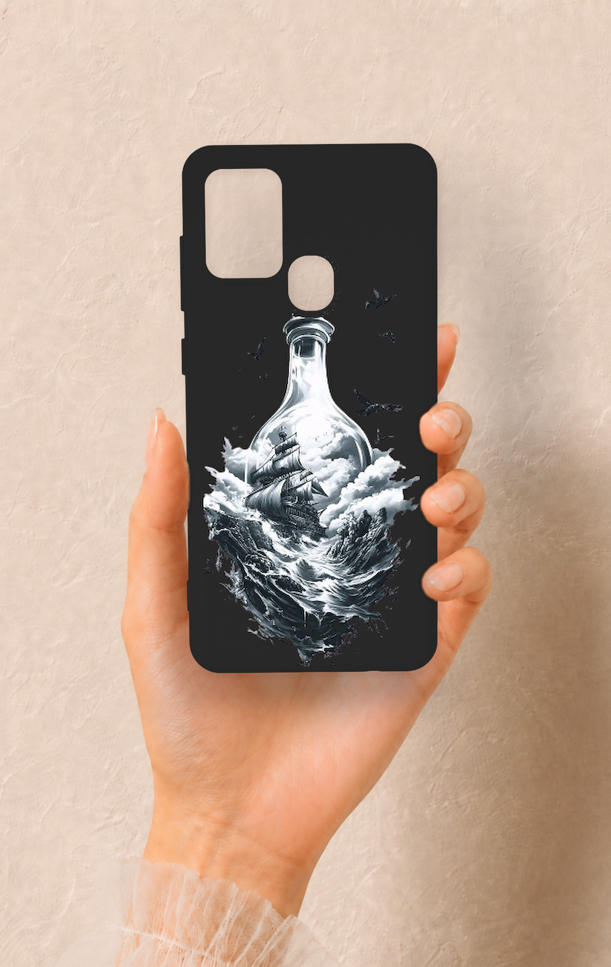 Samsung A21S Uyumlu Secret Sea Desenli Silikon Kılıf