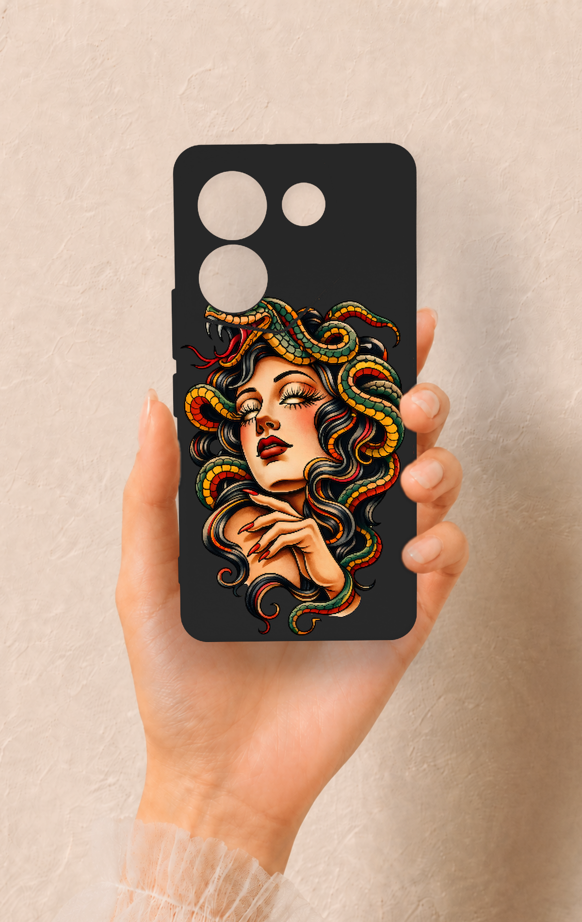Tecno Camon 20 Pro Uyumlu Medusa Desenli Silikon Kılıf