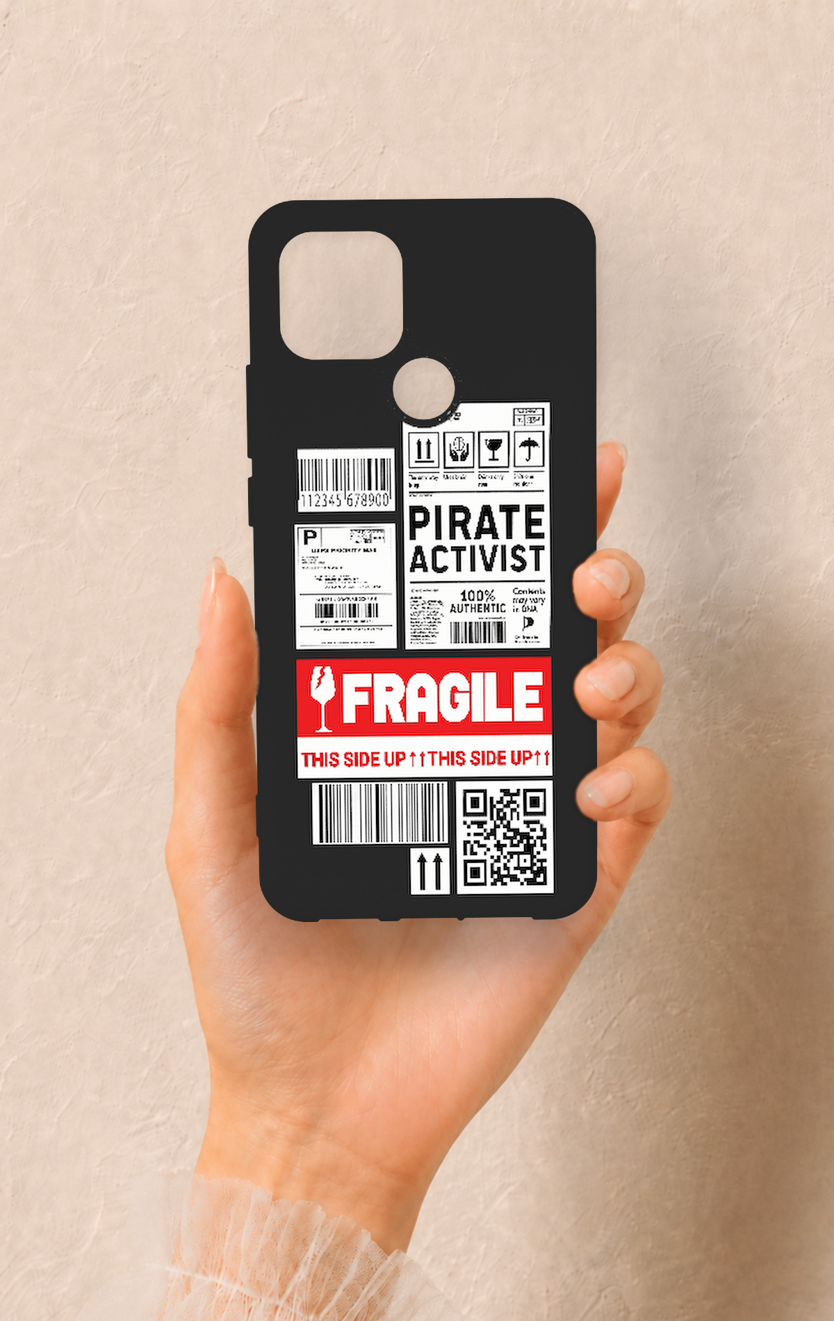 Oppo A15 Uyumlu Fragile Desenli Silikon Kılıf