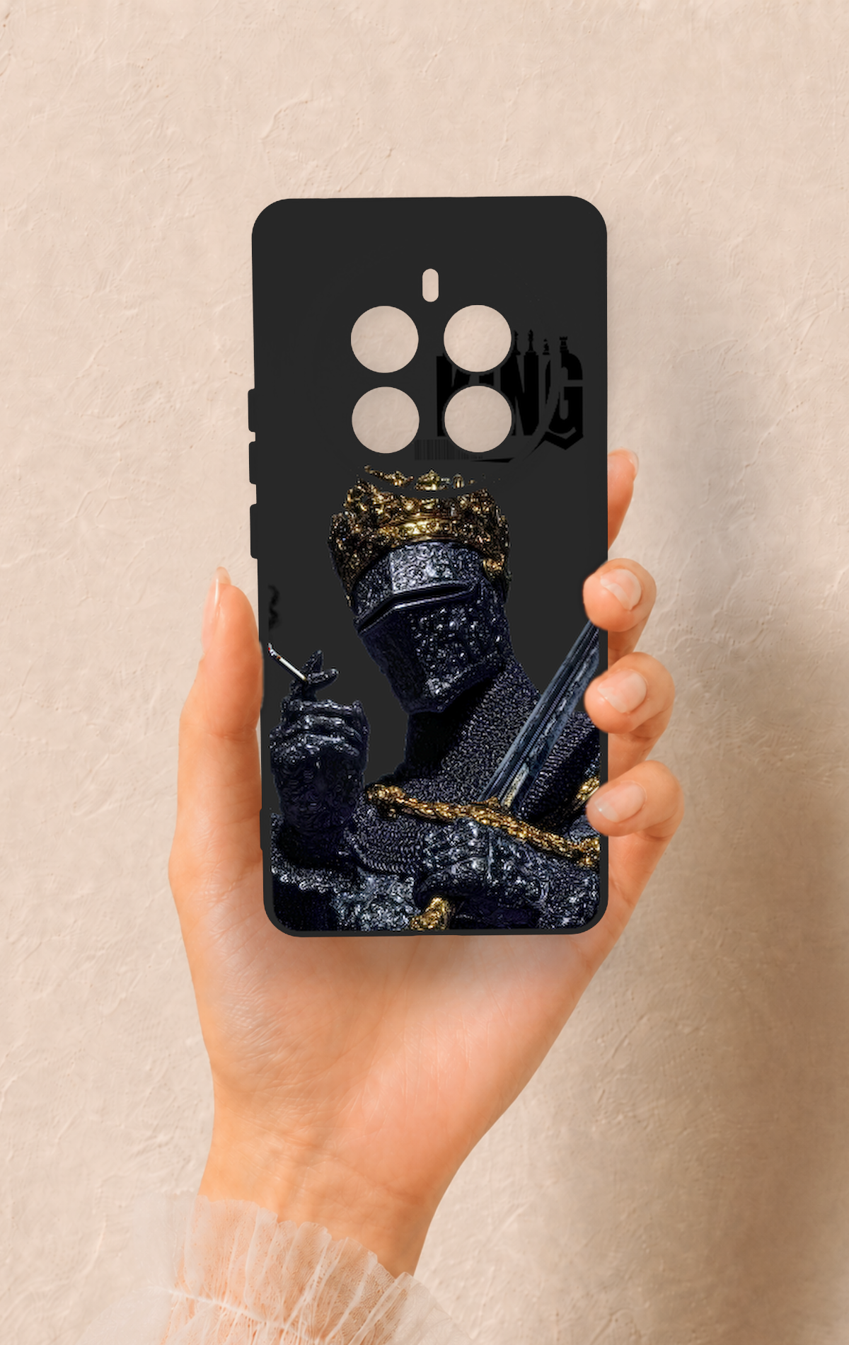 Realme 12 Pro Uyumlu King Desenli Silikon Kılıf