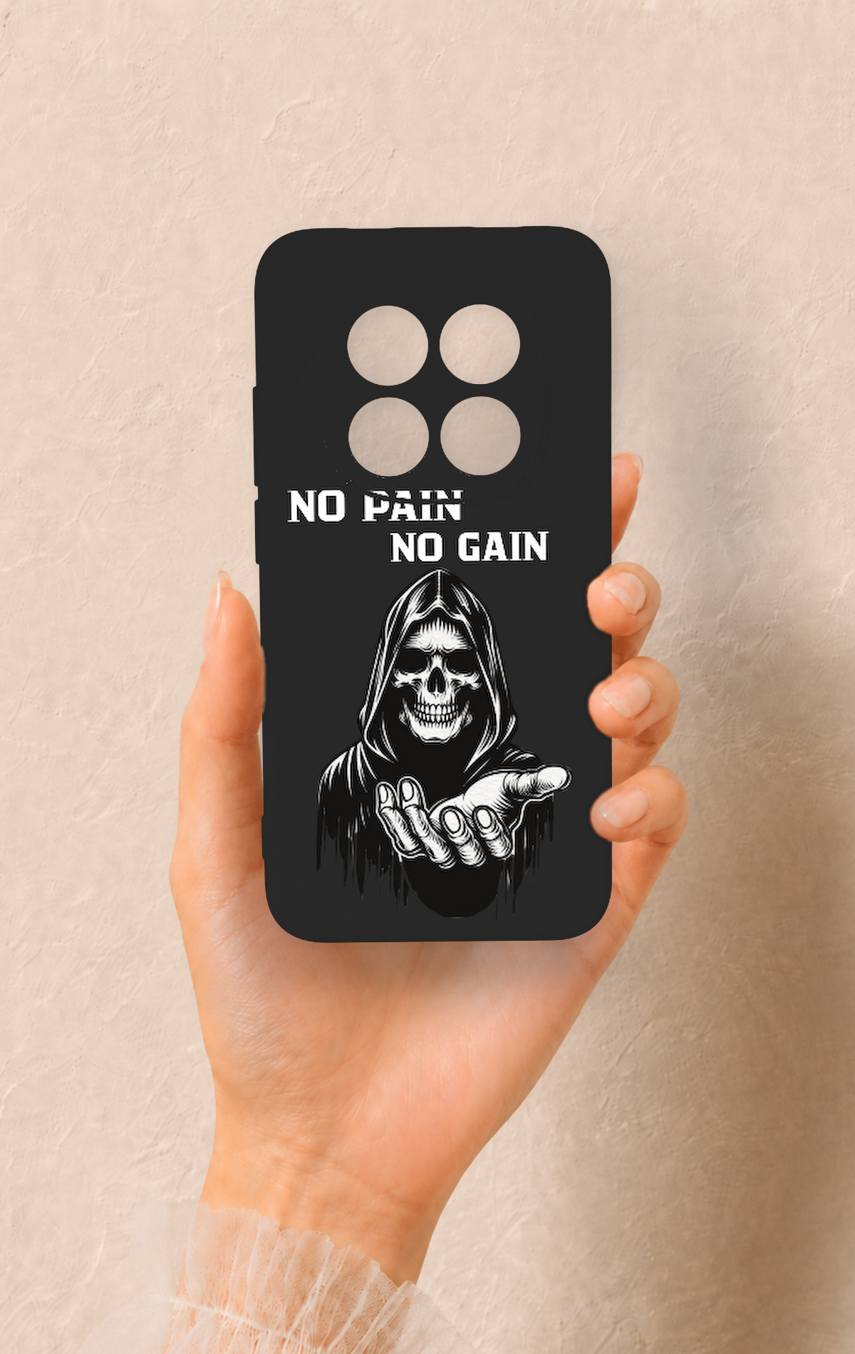 Redmi Note 15 Pro 5G Uyumlu No Pain No Gain Desenli Silikon Kılıf