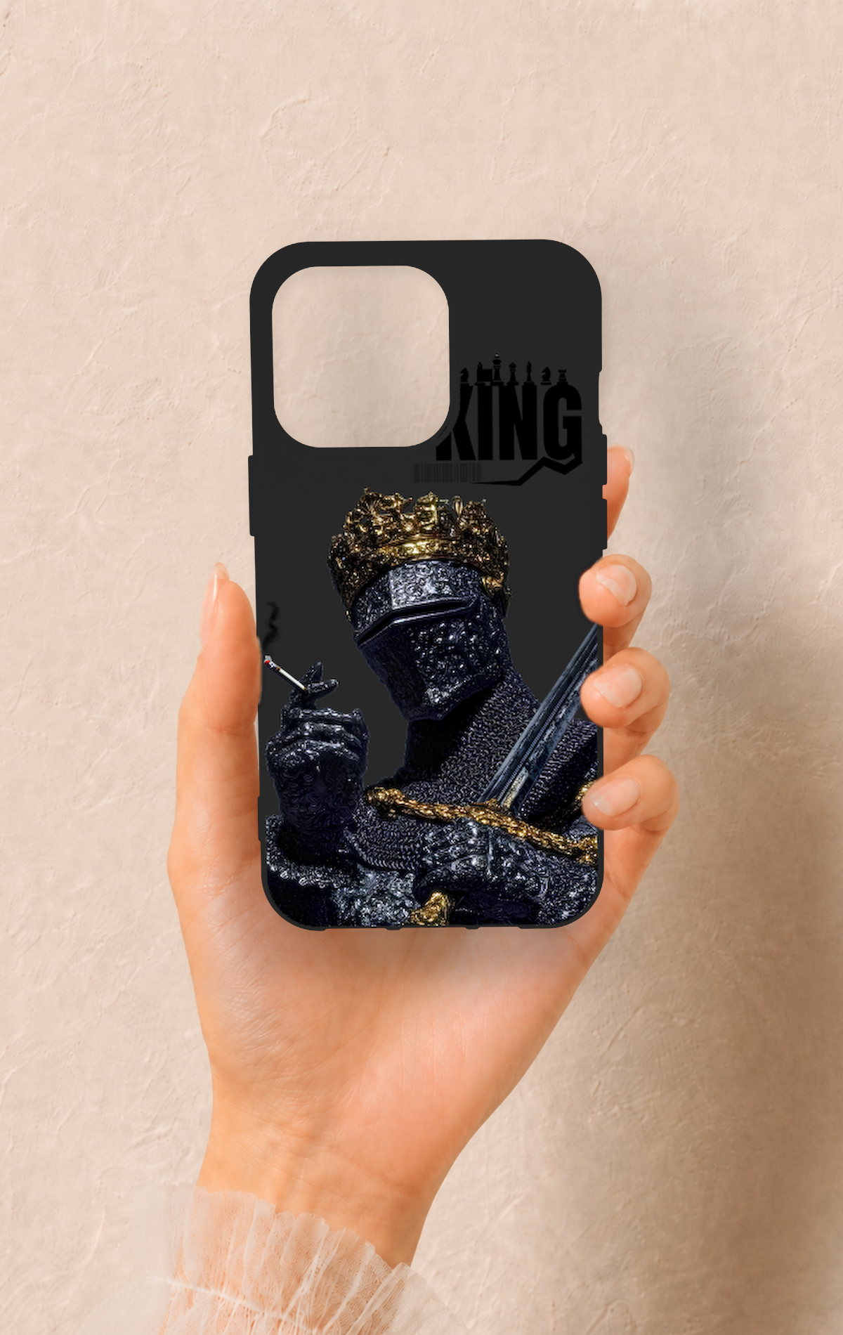 iPhone 13 Pro Uyumlu King Desenli Silikon Kılıf
