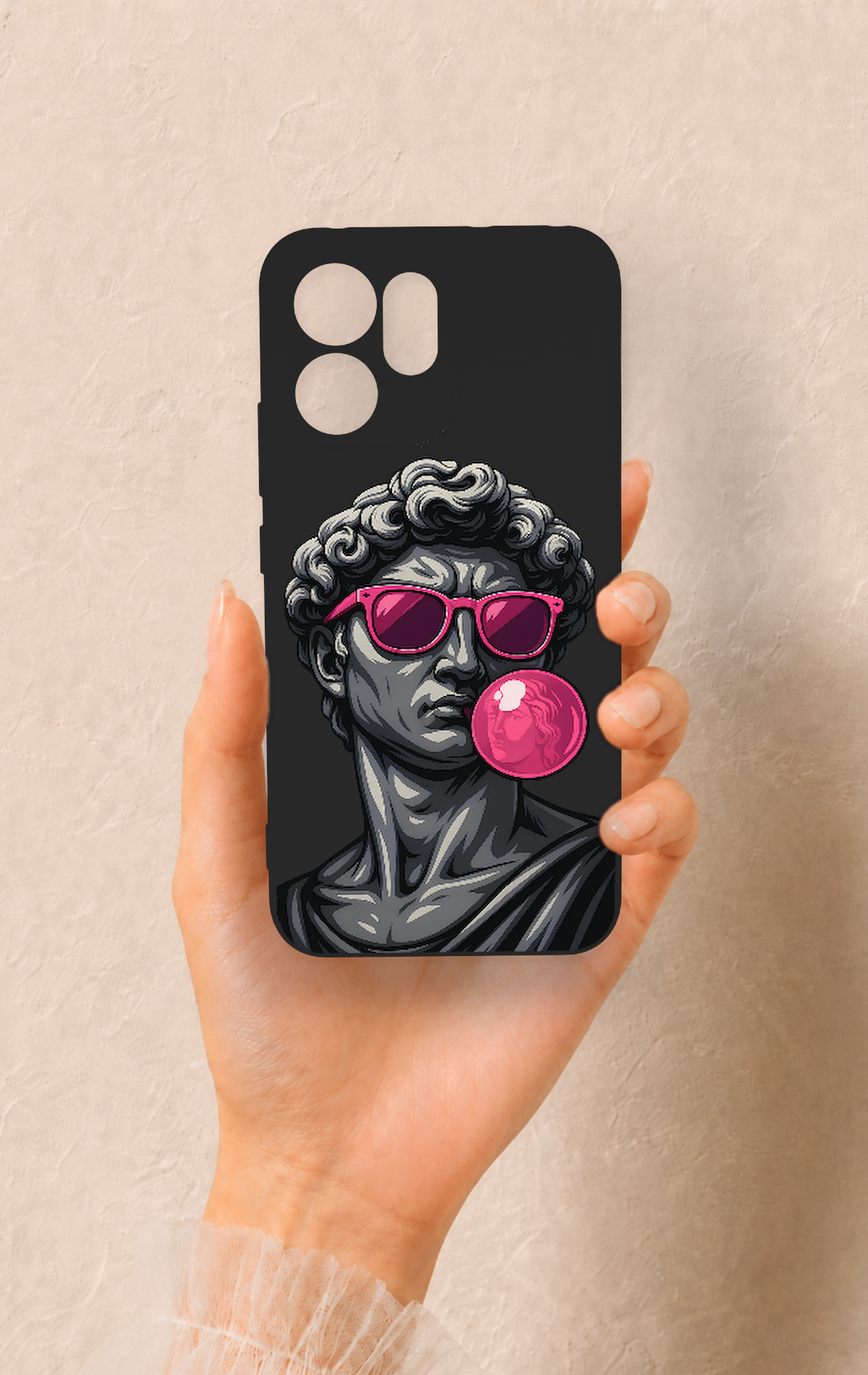 Oppo Reno 14F Uyumlu Pop David Desenli Silikon Kılıf