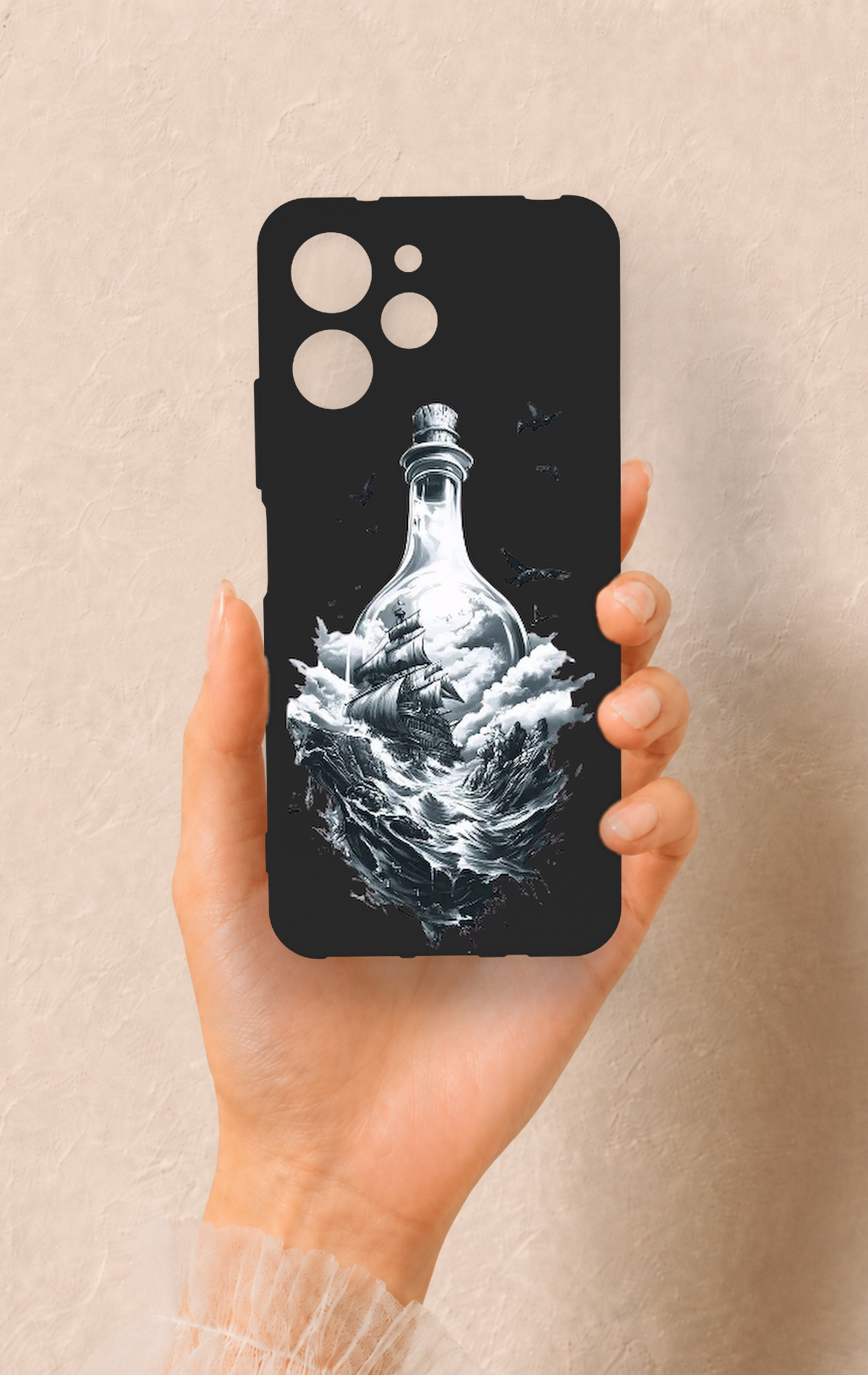 Redmi 12 Uyumlu Secret Sea Desenli Silikon Kılıf