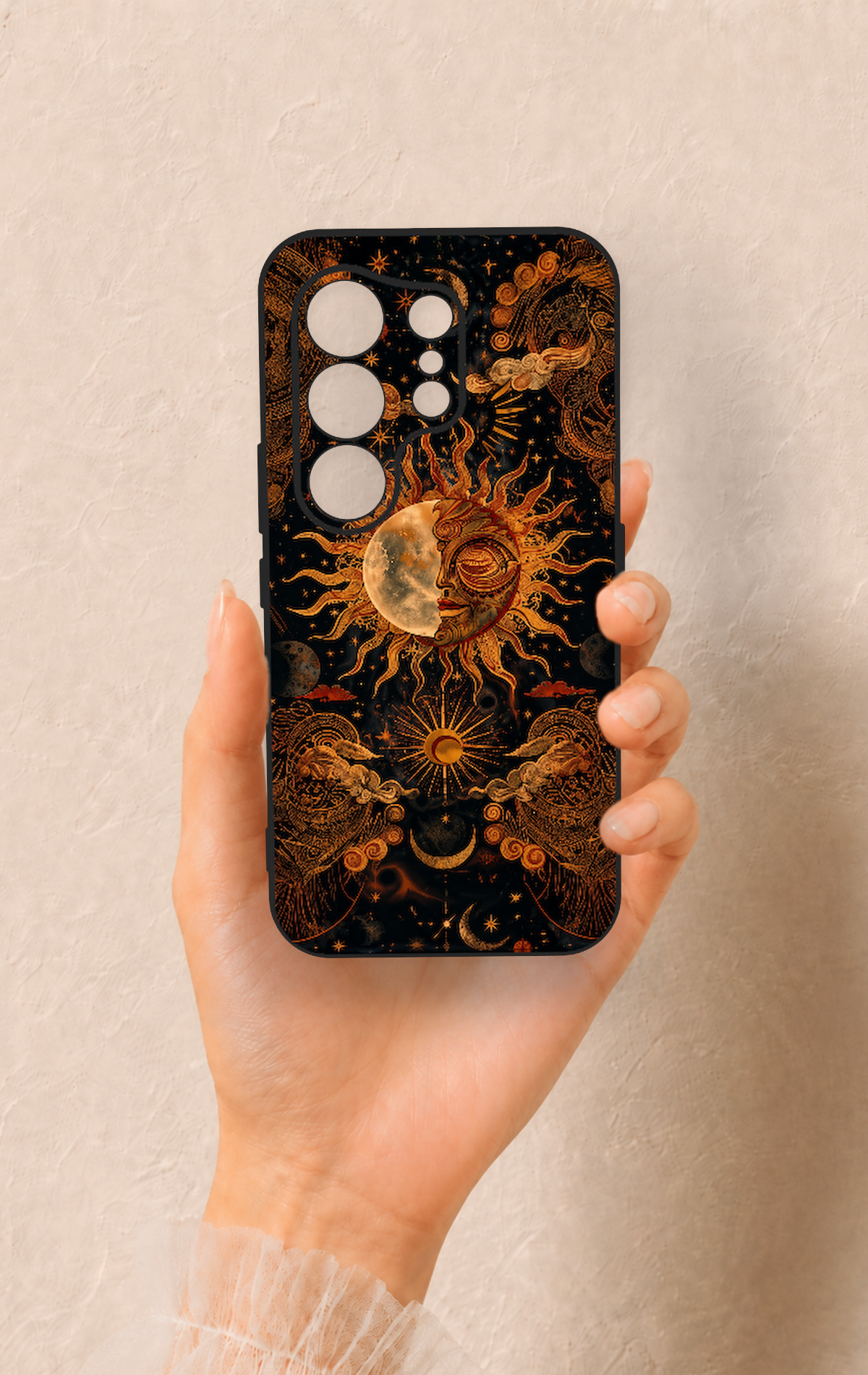 Tecno Camon 50 4G Uyumlu Mistik Güneş Desenli Silikon Kılıf