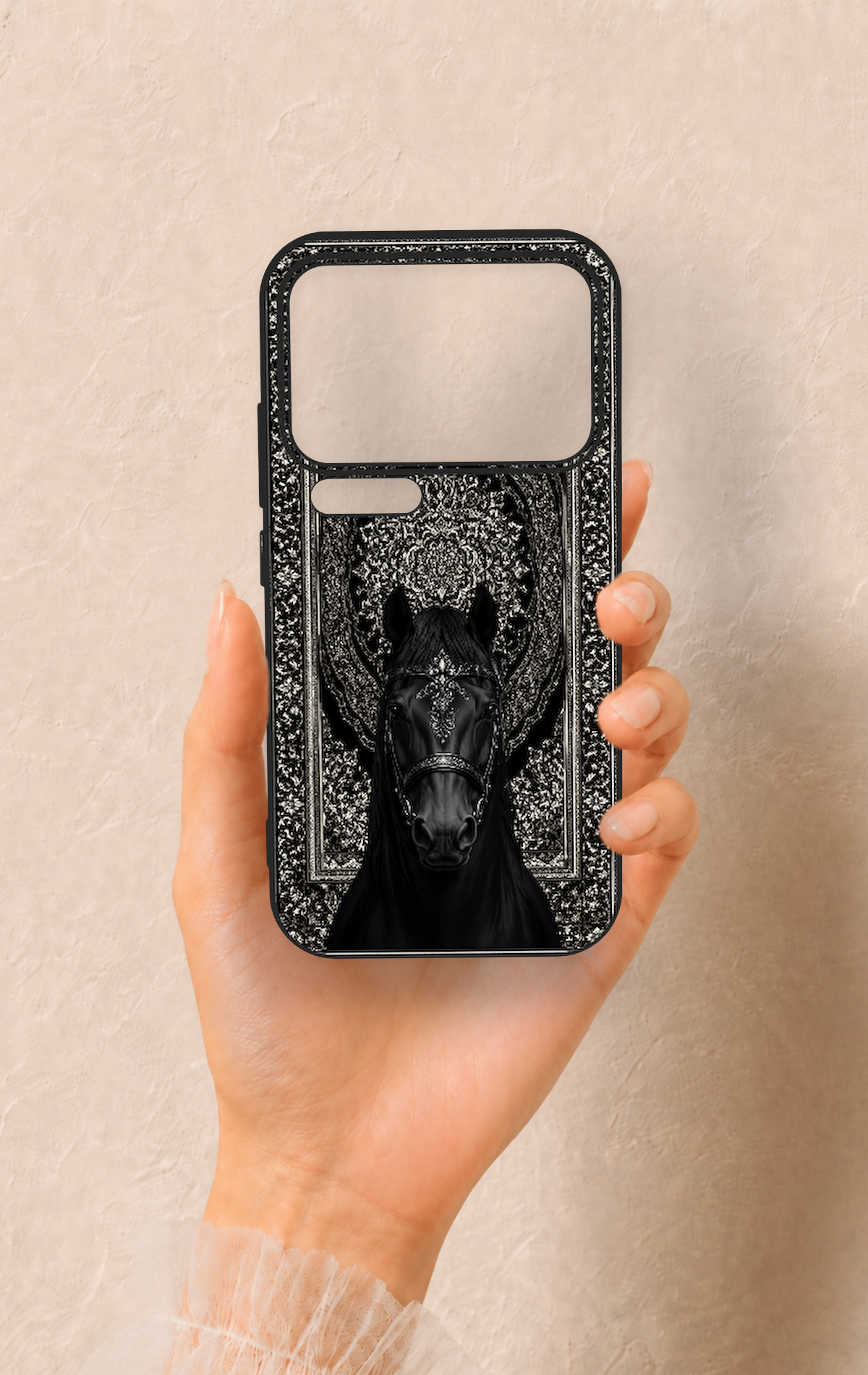 Xiaomi Mi 17 Pro 5G Uyumlu Etnik At Figürü Desenli Silikon Kılıf