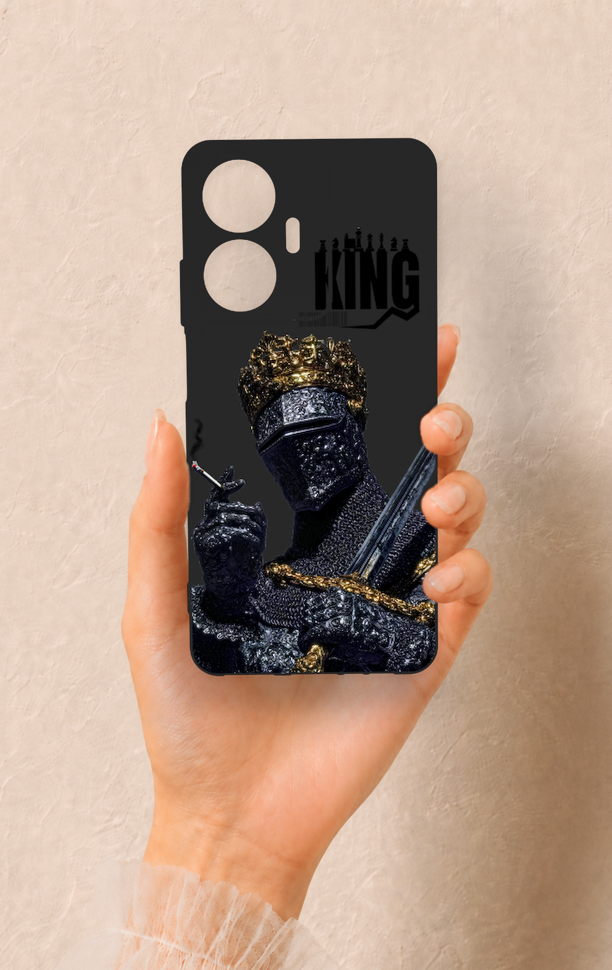 Realme C55 Uyumlu King Desenli Silikon Kılıf