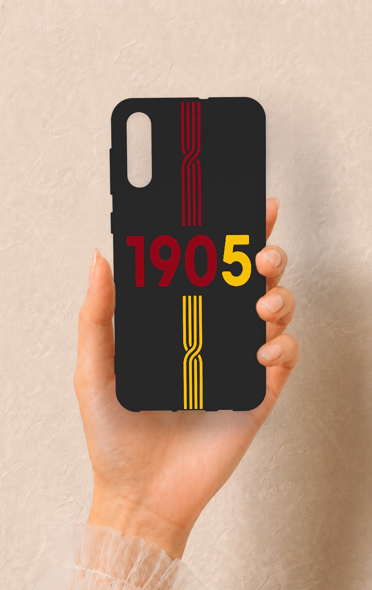 Samsung A50 Uyumlu 1905 Kemer Desenli Silikon Kılıf