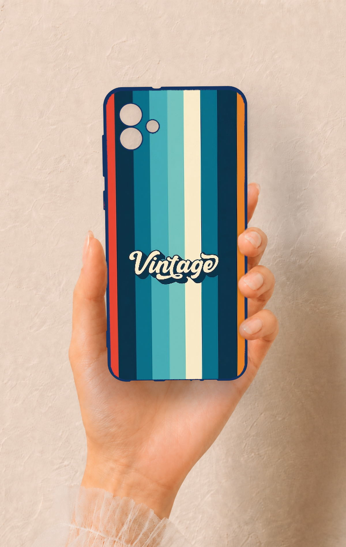 Samsung A04 Uyumlu Vintage Desenli Silikon Kılıf