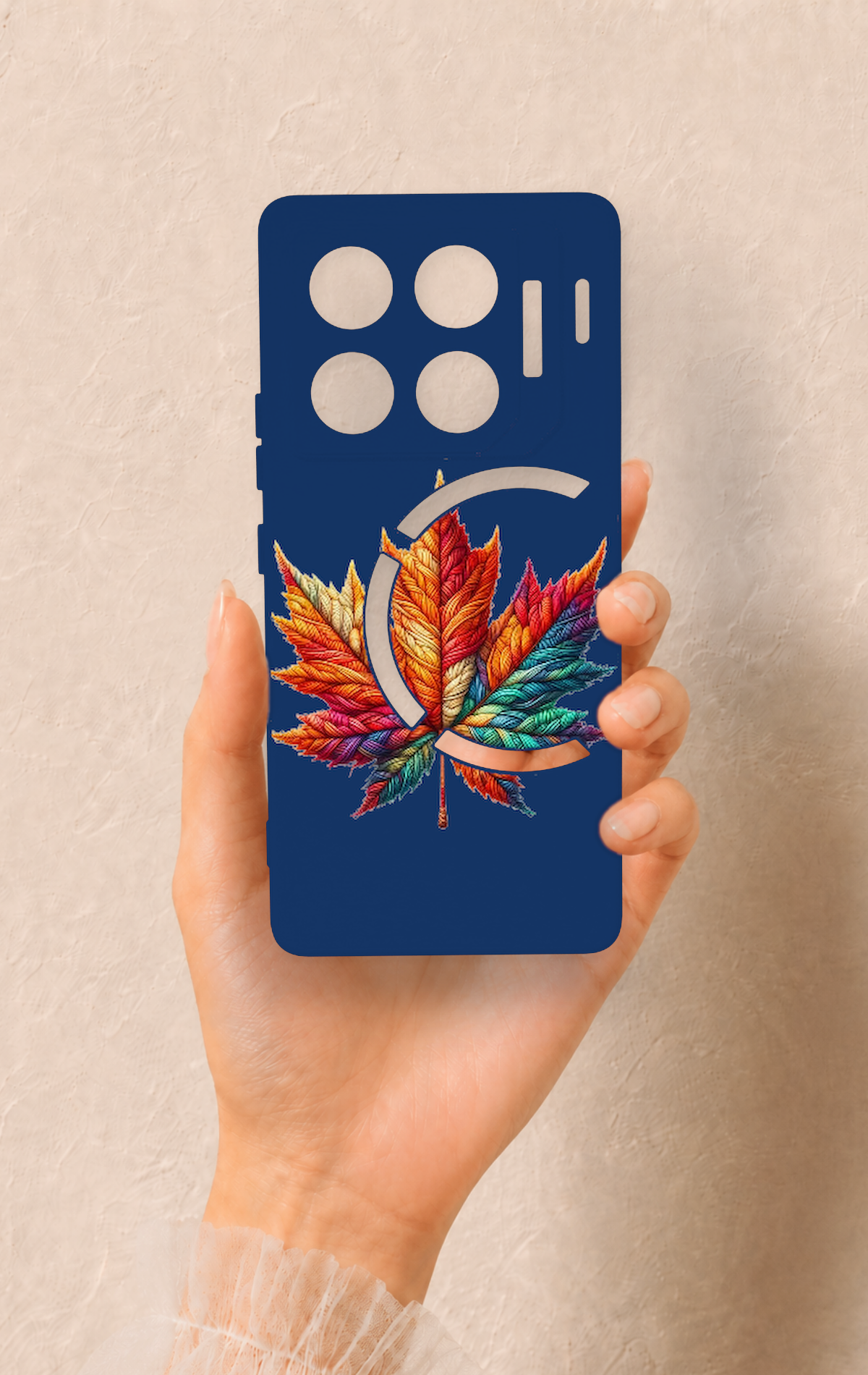 İnfinix Gt 20 Pro Uyumlu Renkli Yaprak Desenli Silikon Kılıf