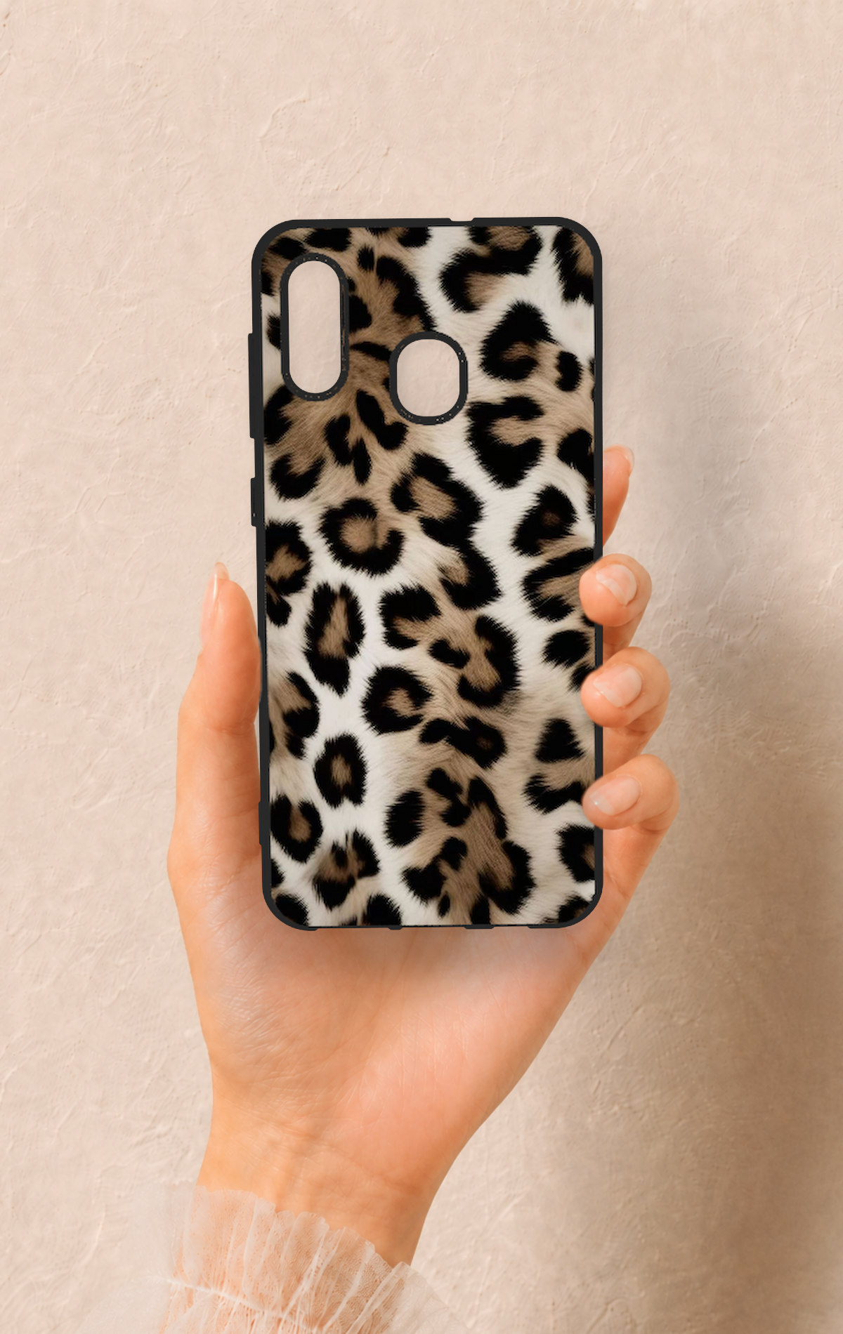 Samsung A20-A30 Uyumlu Leopar Derisi Desenli Silikon Kılıf
