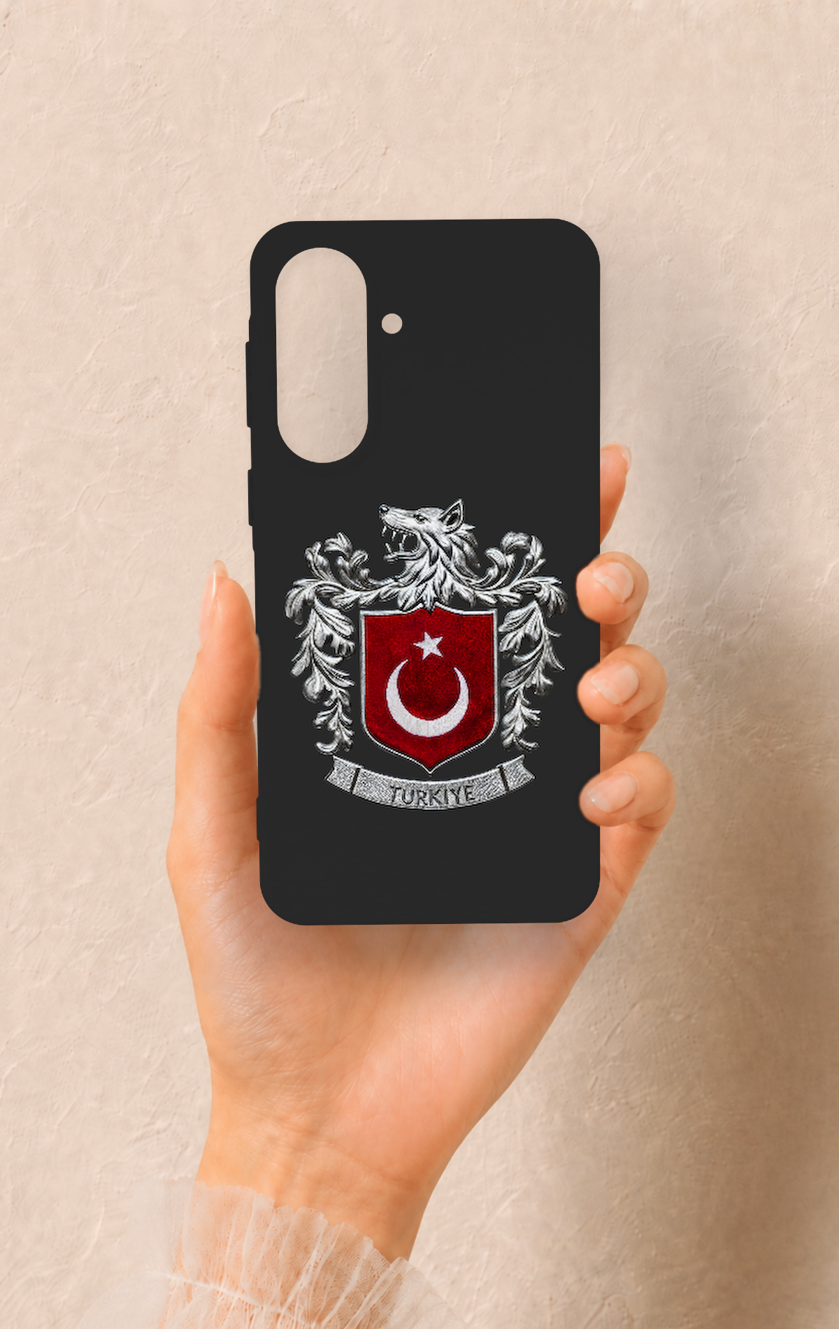 Samsung A57 Uyumlu Türk Arma Desenli Silikon Kılıf