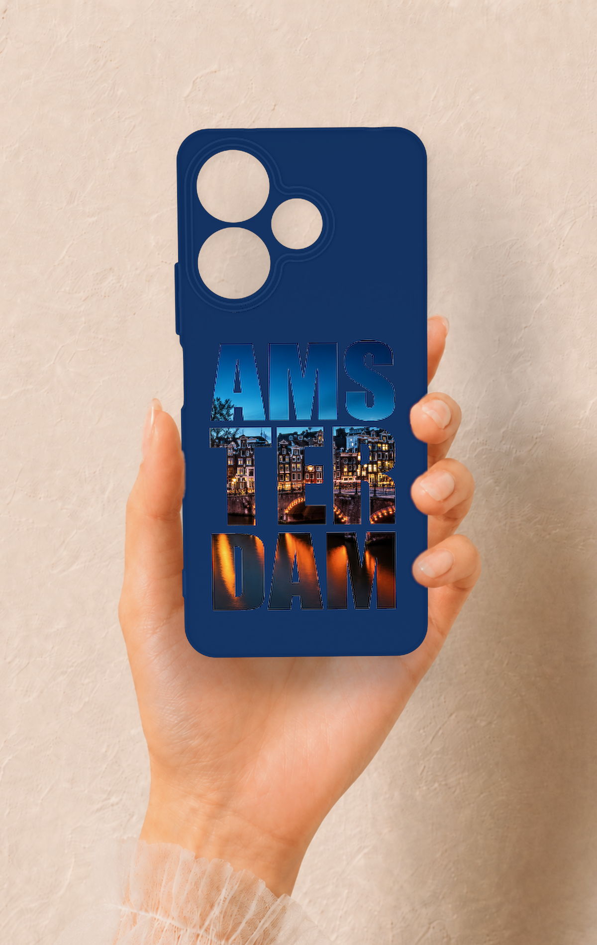 Redmi 13 4G Uyumlu Amsterdam Desenli Silikon Kılıf