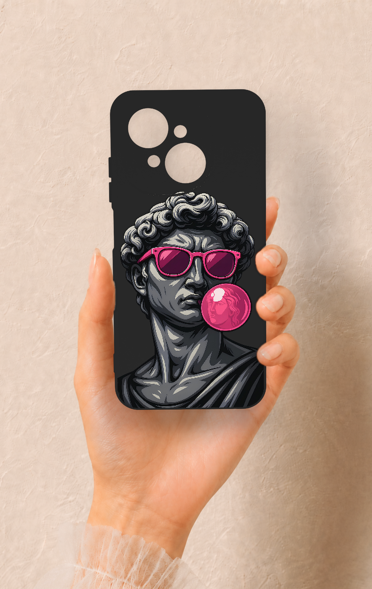Tecno Spark Go1 Uyumlu Pop David Desenli Silikon Kılıf