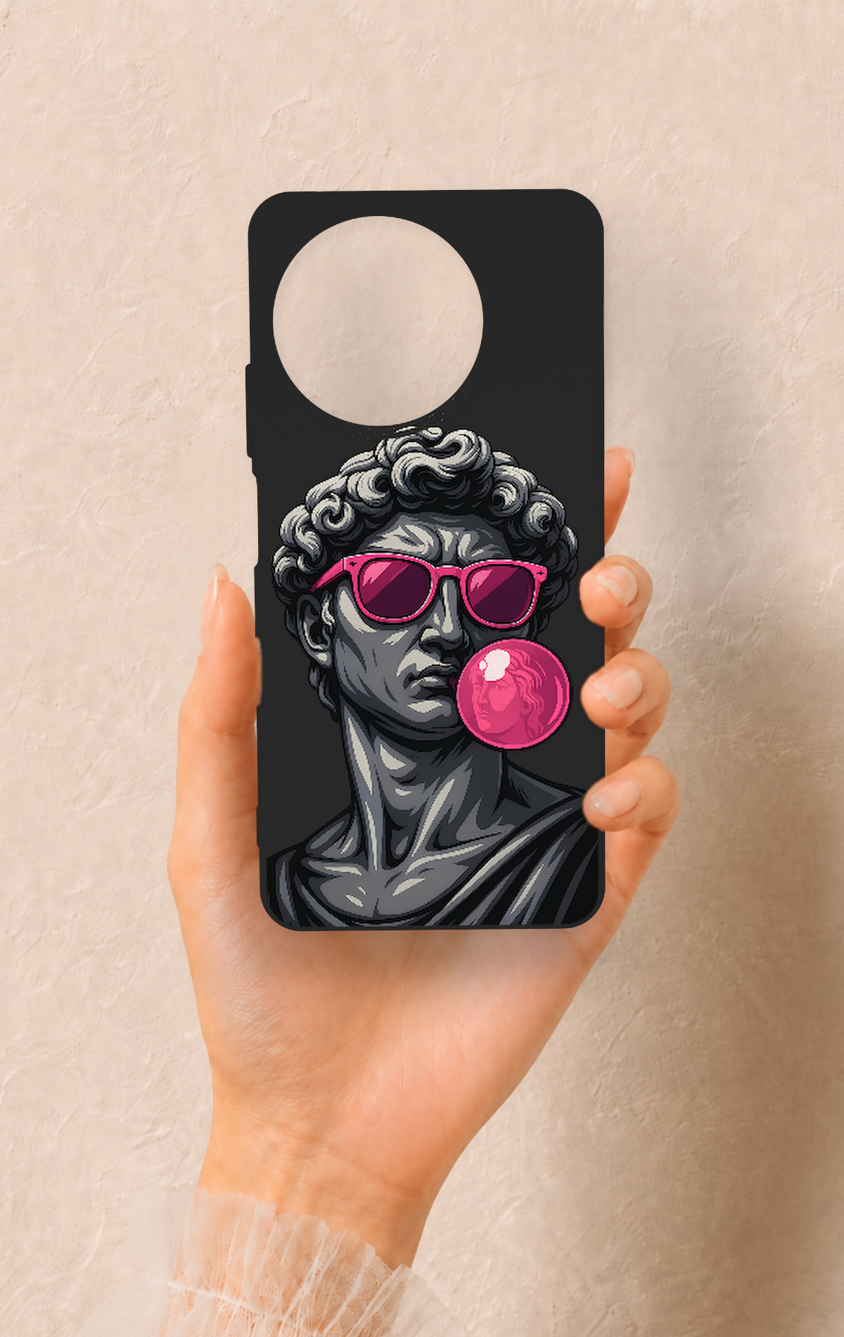 Realme 11 Uyumlu Pop David Desenli Silikon Kılıf