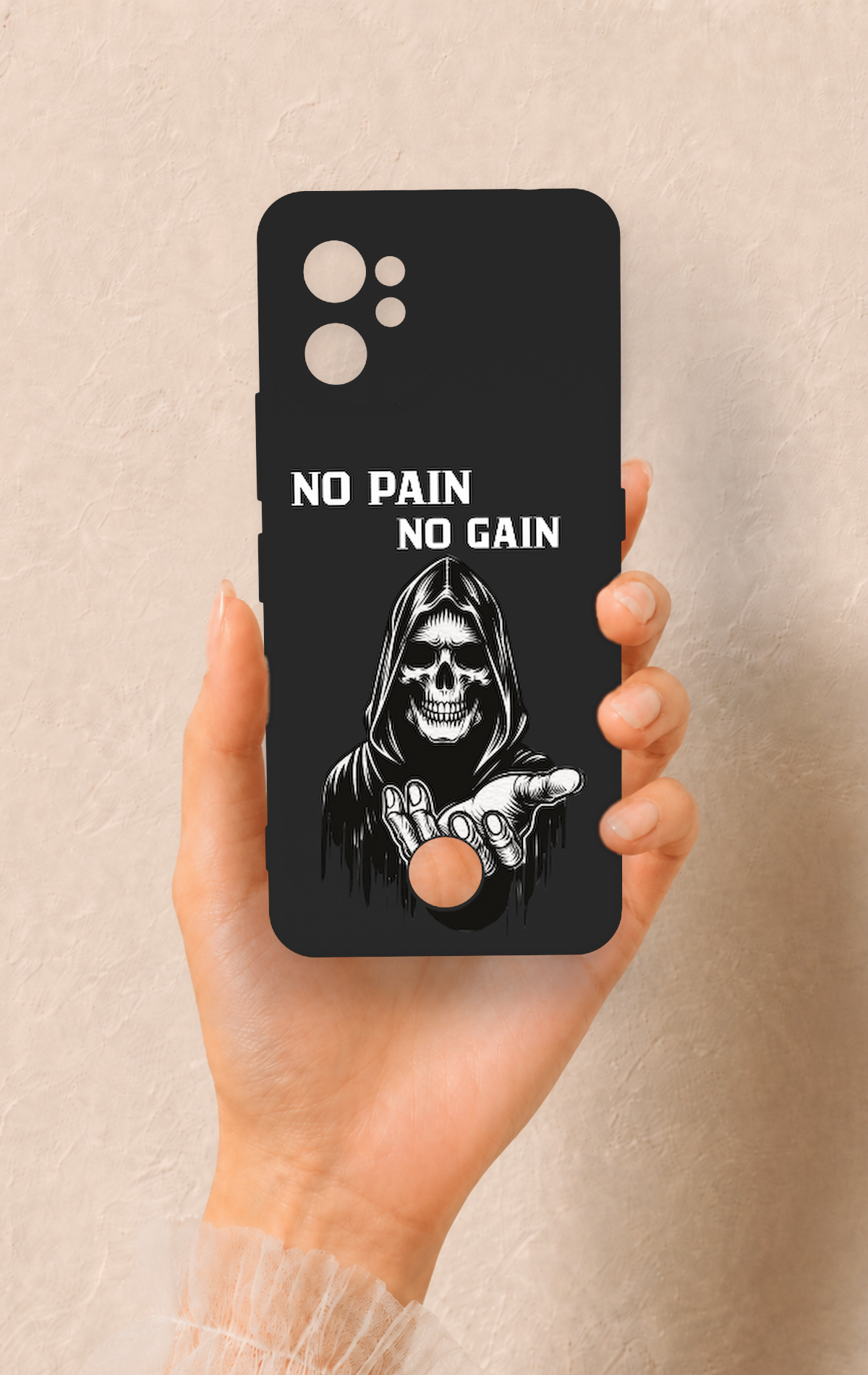 Reeder S19 Max Pro Uyumlu No Pain No Gain Desenli Silikon Kılıf