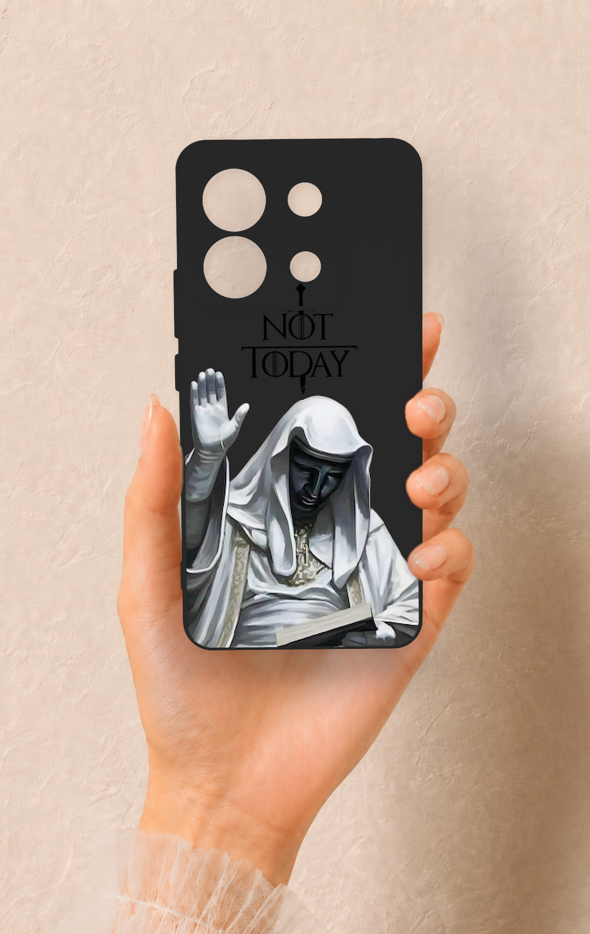 Redmi Note 13 Pro 5G Uyumlu Not Today Desenli Silikon Kılıf