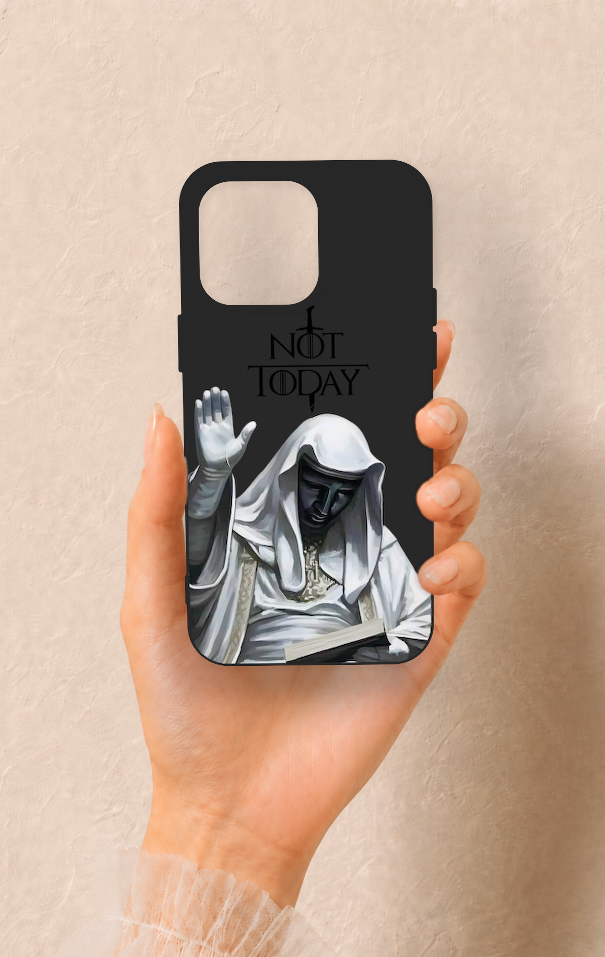 iPhone 15 Pro Max Uyumlu Not Today Desenli Silikon Kılıf