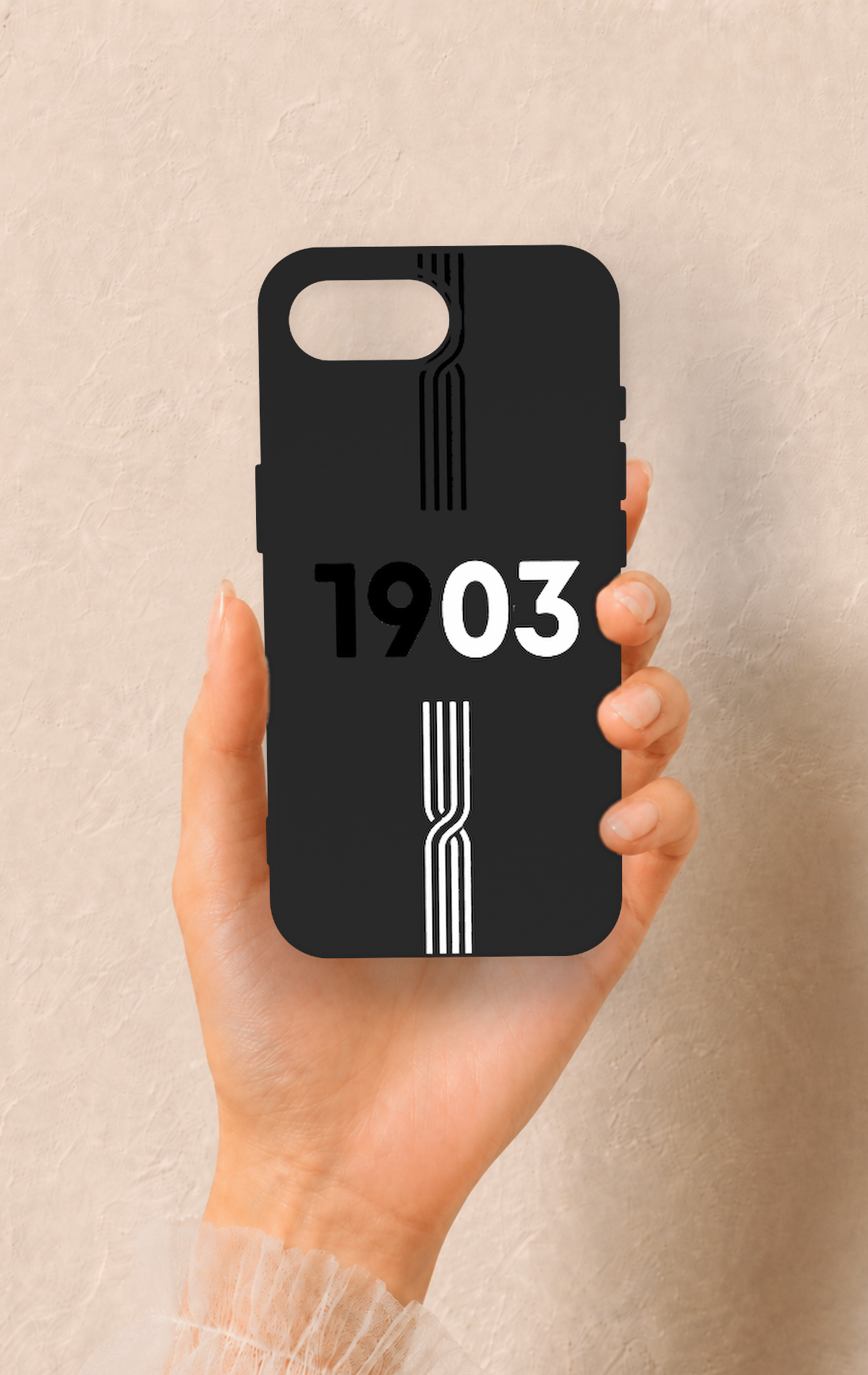 iPhone 16E Uyumlu 1903 Kemer Desenli Silikon Kılıf