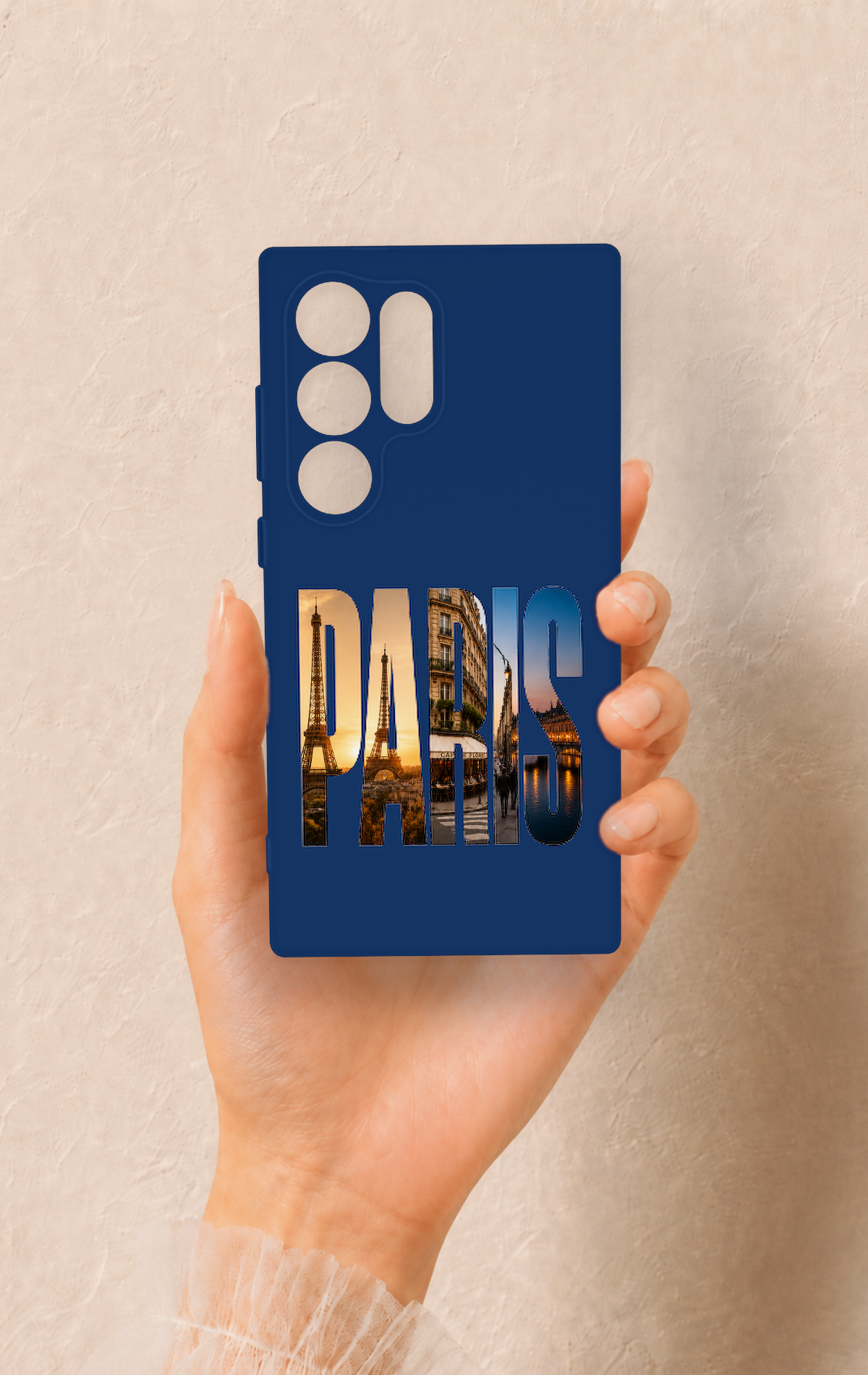 Samsung S24 Ultra Uyumlu Paris Desenli Silikon Kılıf