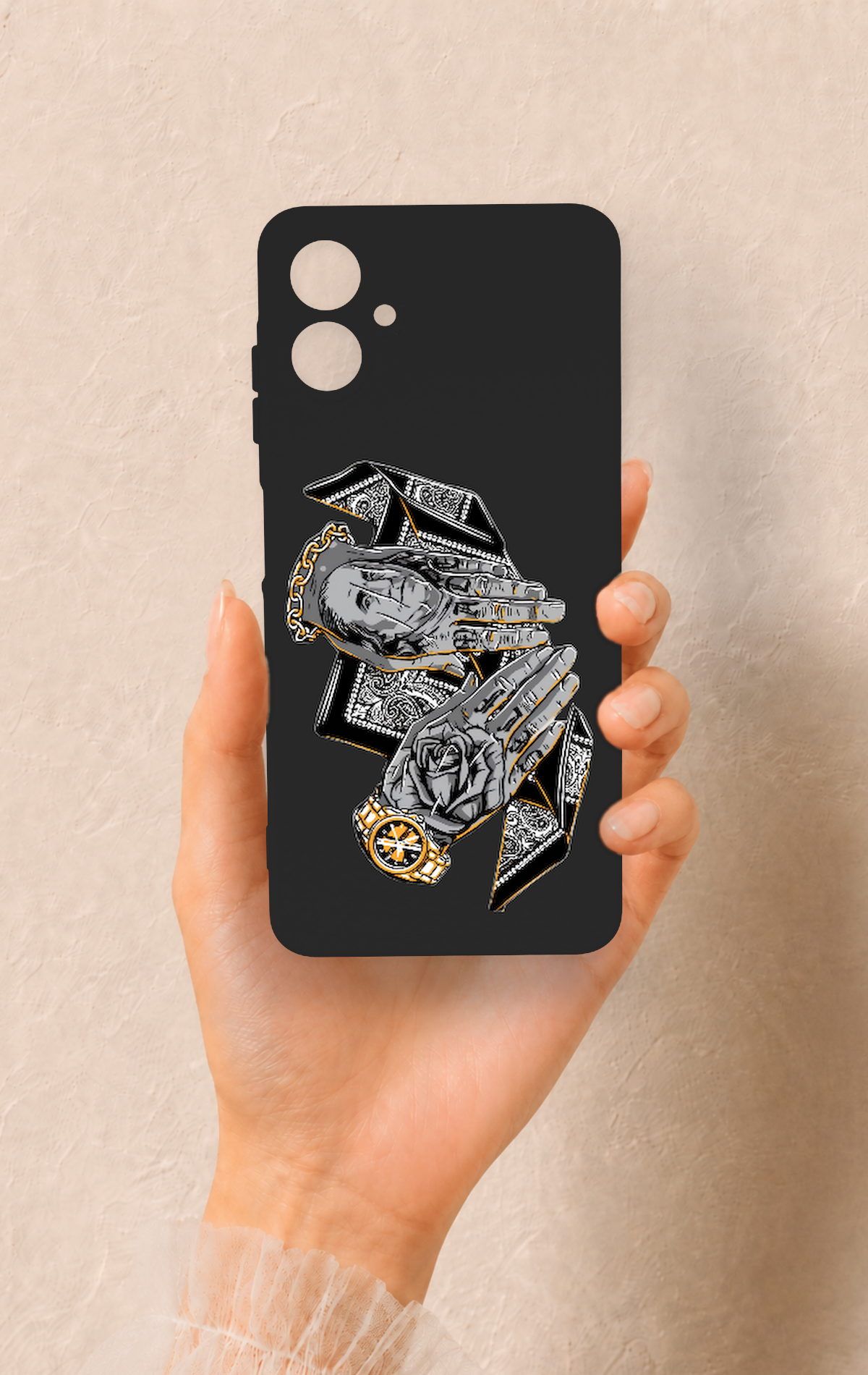 Samsung A06 Uyumlu Self Made Desenli Silikon Kılıf