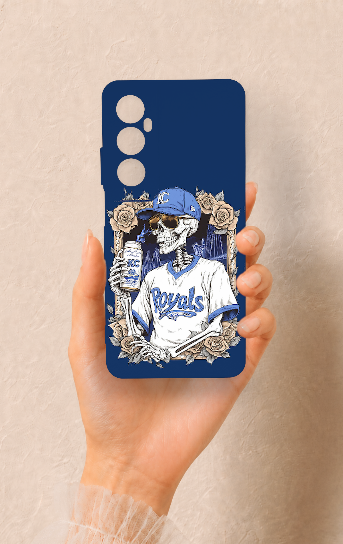 Realme C65 Uyumlu Royals Desenli Silikon Kılıf