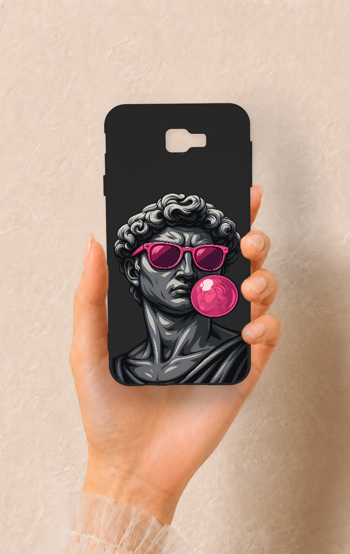 Samsung J7 Prime Uyumlu Pop David Desenli Silikon Kılıf