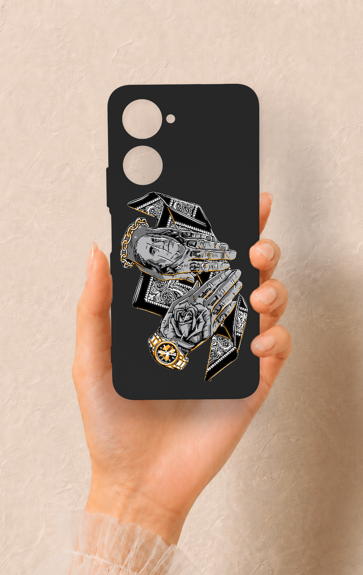 Vivo Y18 Uyumlu Self Made Desenli Silikon Kılıf