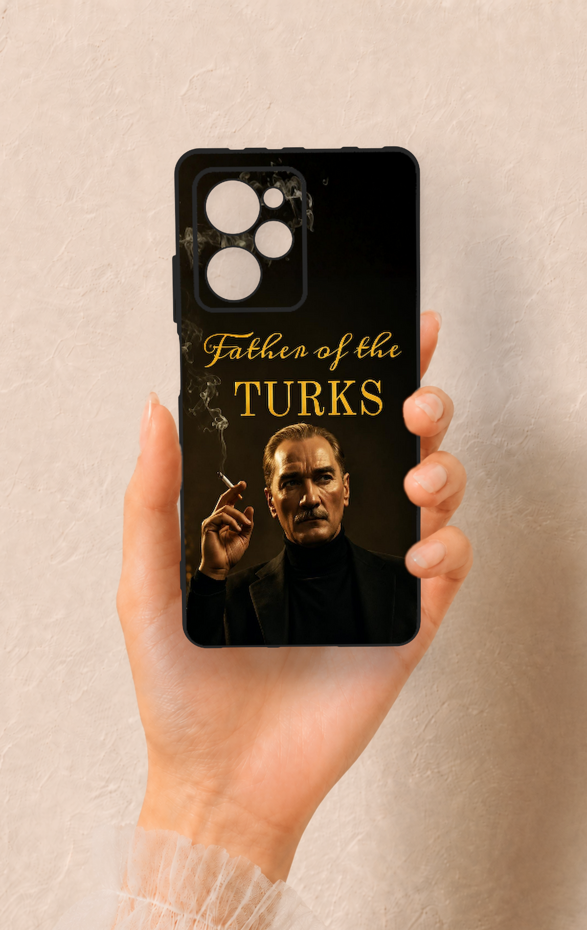 Poco X5 Pro Uyumlu Father Of The Turks Desenli Silikon Kılıf
