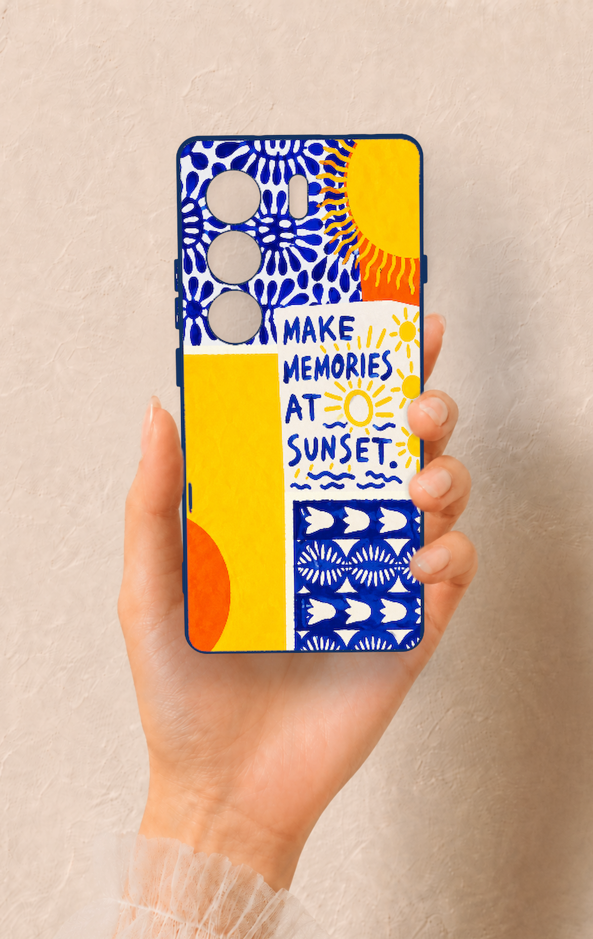 Tecno Camon 40 4G Uyumlu Sunset Desenli Silikon Kılıf