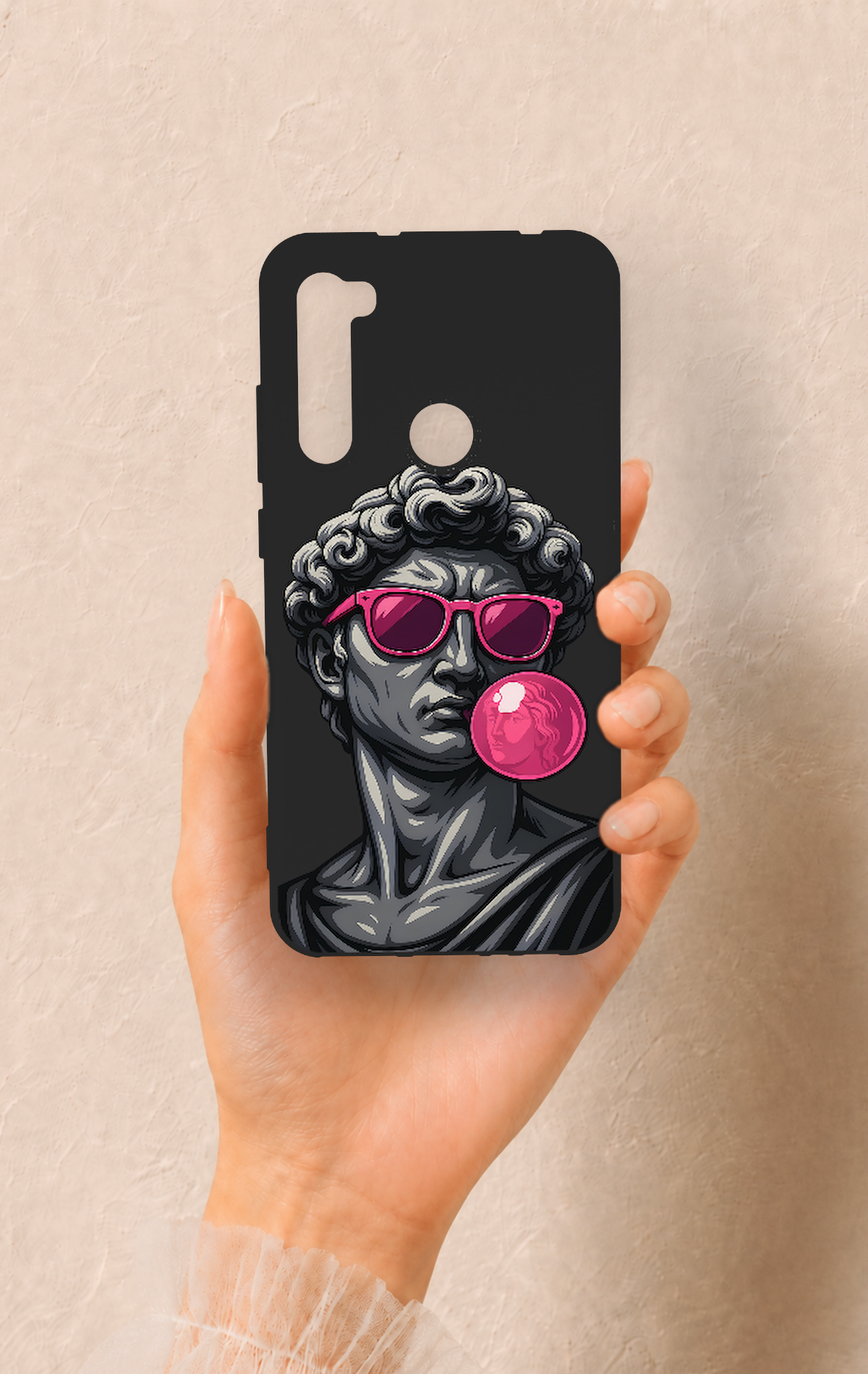 Redmi Note 8 Uyumlu Pop David Desenli Silikon Kılıf