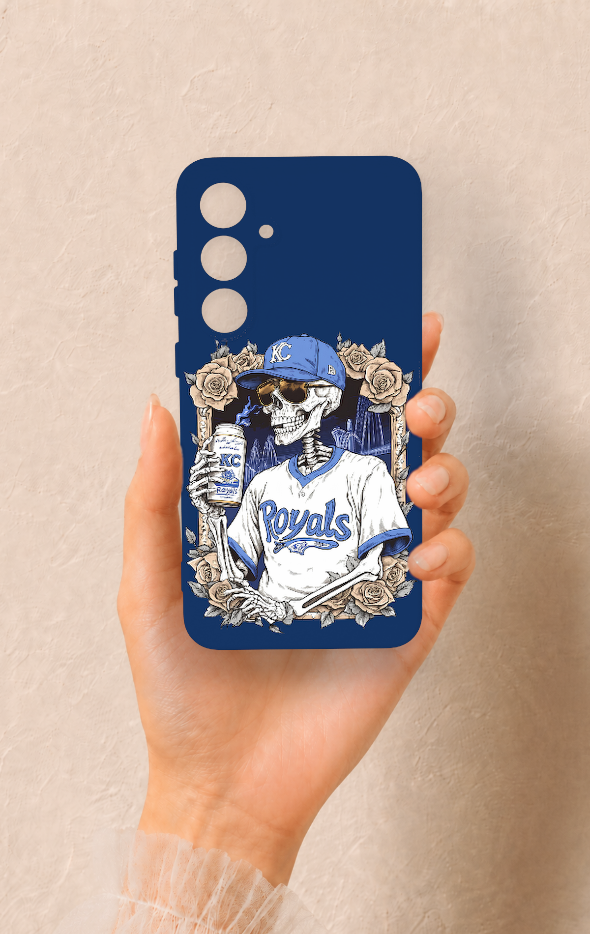 Samsung S24Fe Uyumlu Royals Desenli Silikon Kılıf
