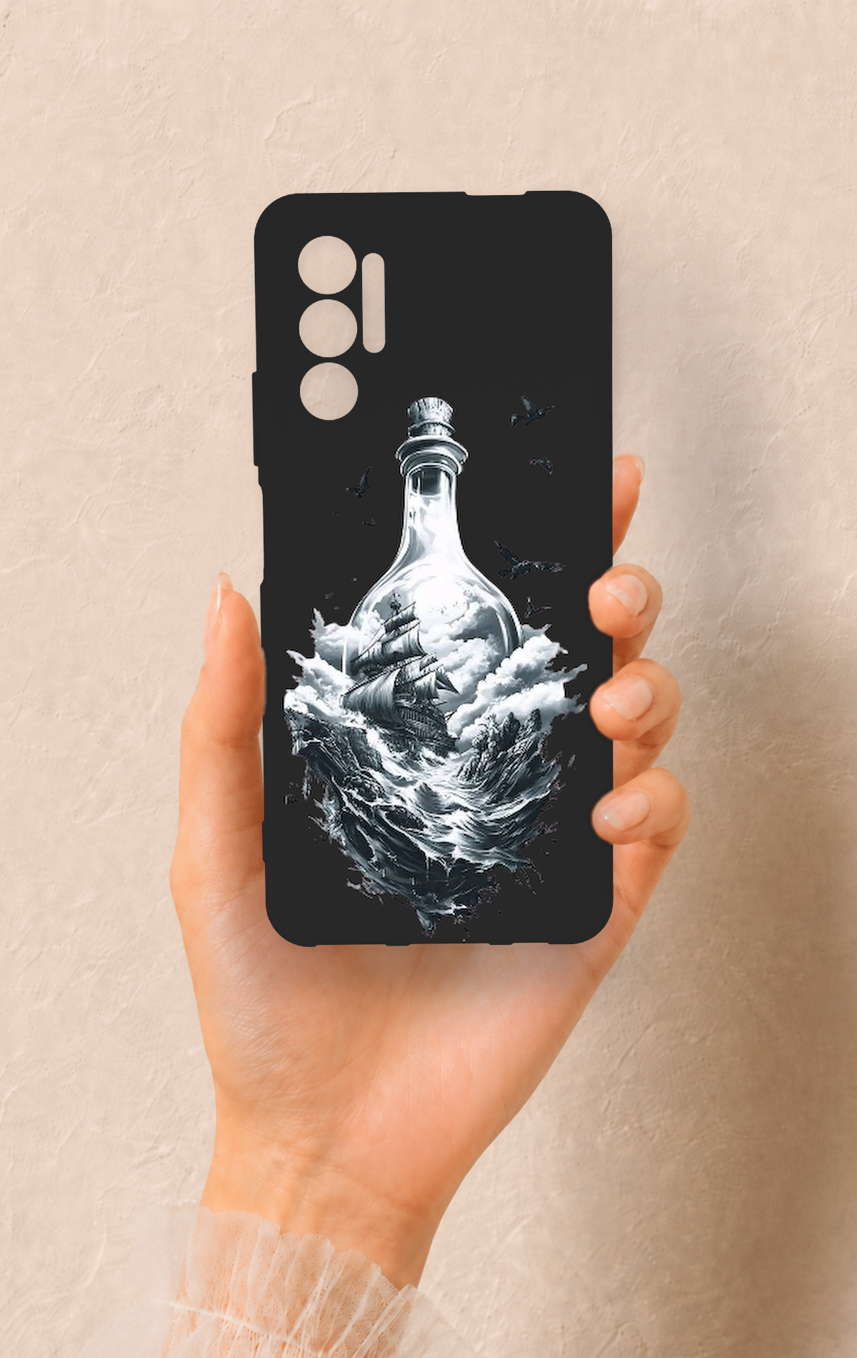 Tecno Pova 3 Uyumlu Secret Sea Desenli Silikon Kılıf